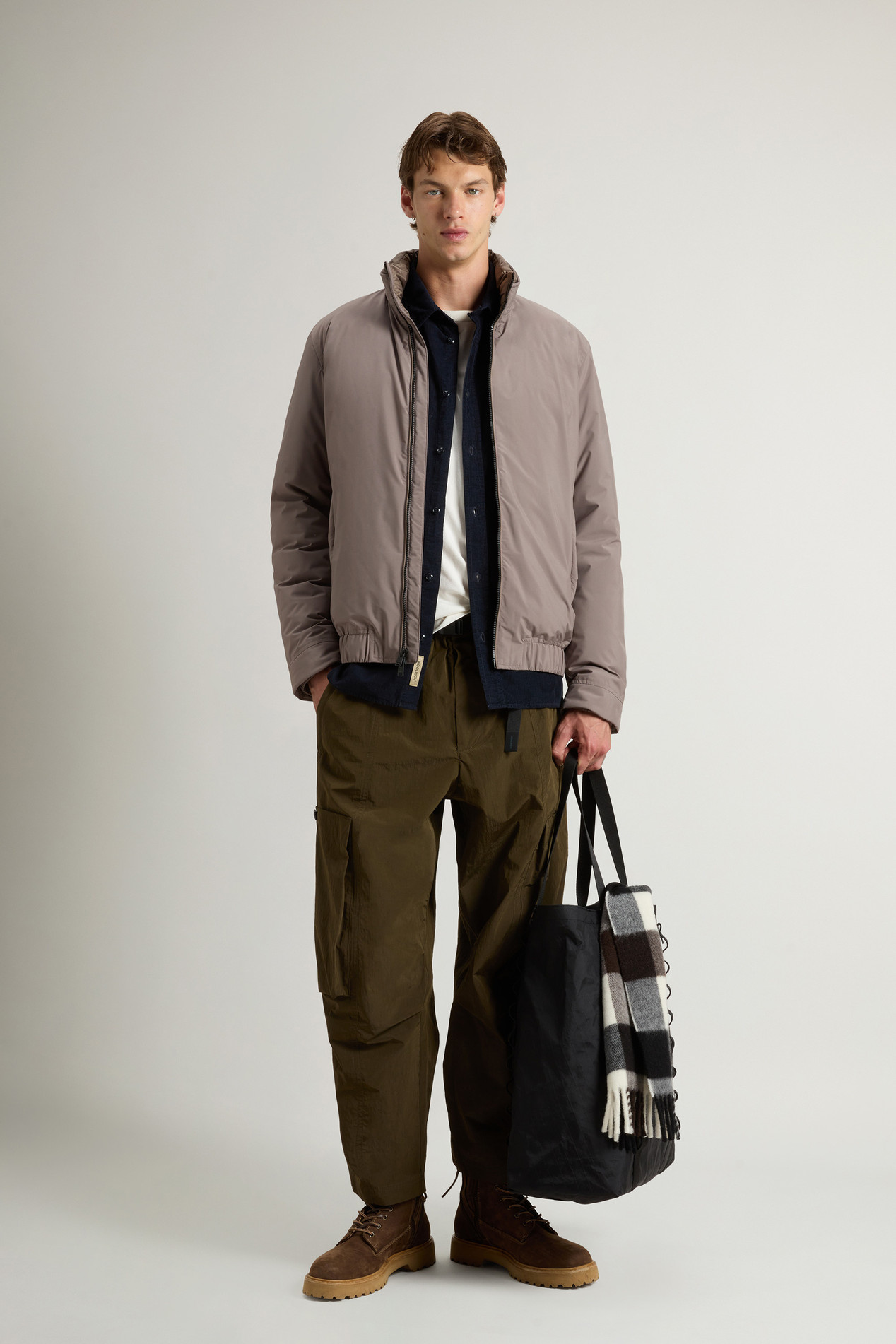 Padded Cloud Bomber Brown photo 2 | Woolrich