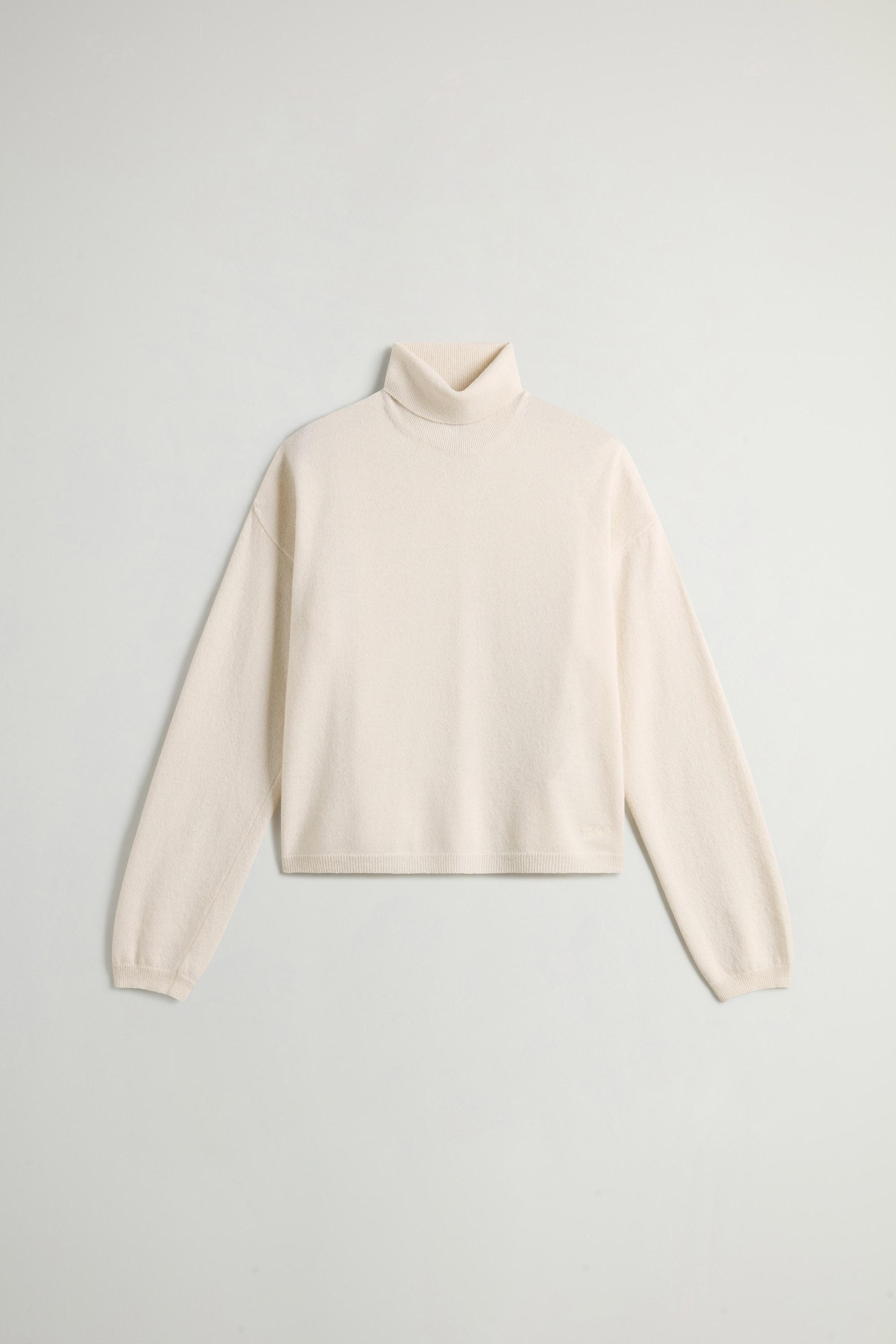 Sweater in Wool and Cashmere Blend White photo 5 | Woolrich