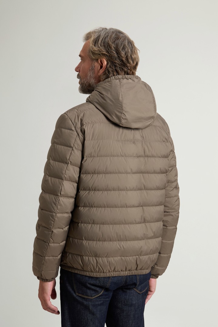 Quilted Jacket in Lightweight Microfiber Brown photo 3 | Woolrich
