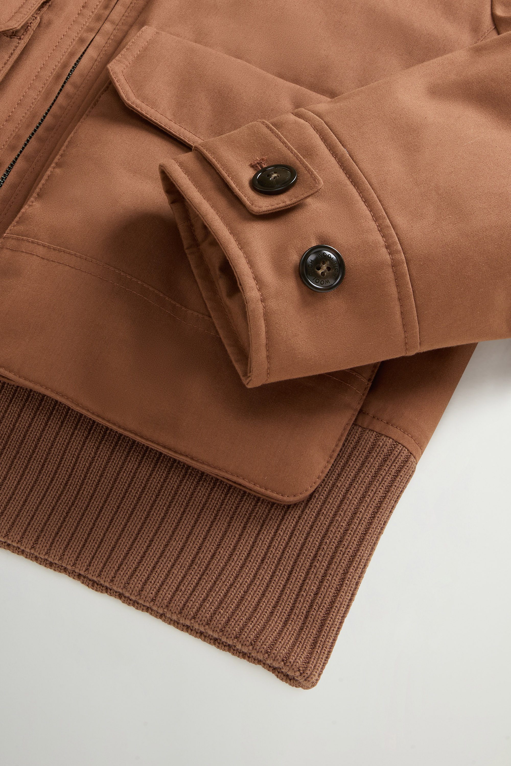BEST COTTON FAUX FUR BOMBER Marron photo 8 | Woolrich