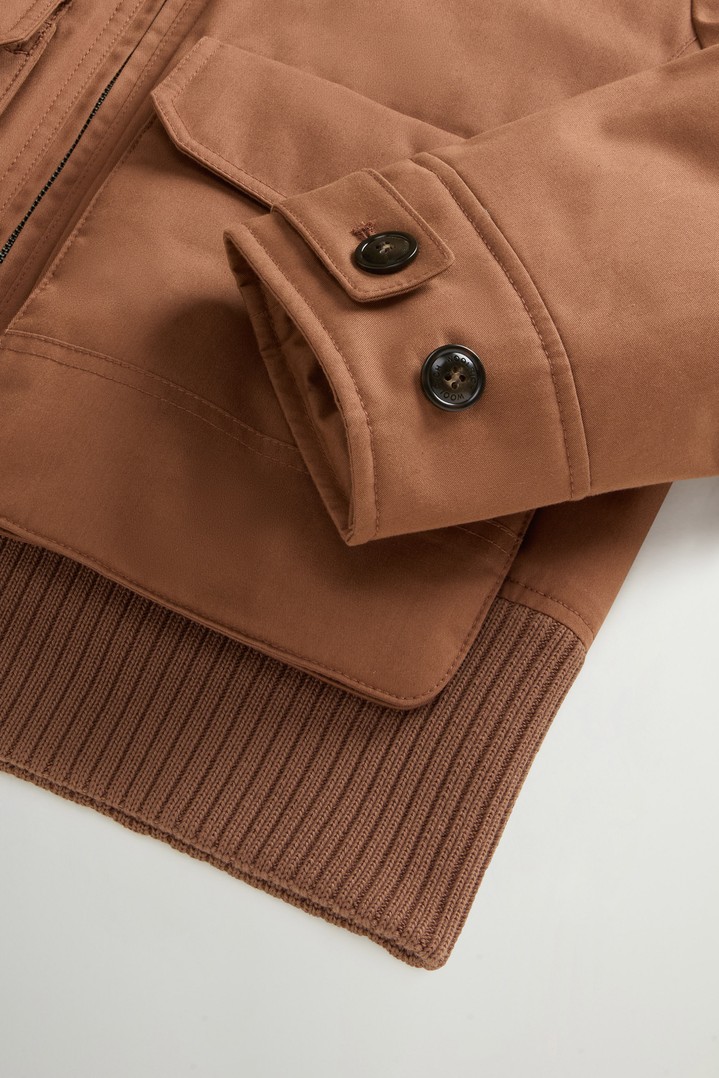 BEST COTTON FAUX FUR BOMBER Marron photo 8 | Woolrich