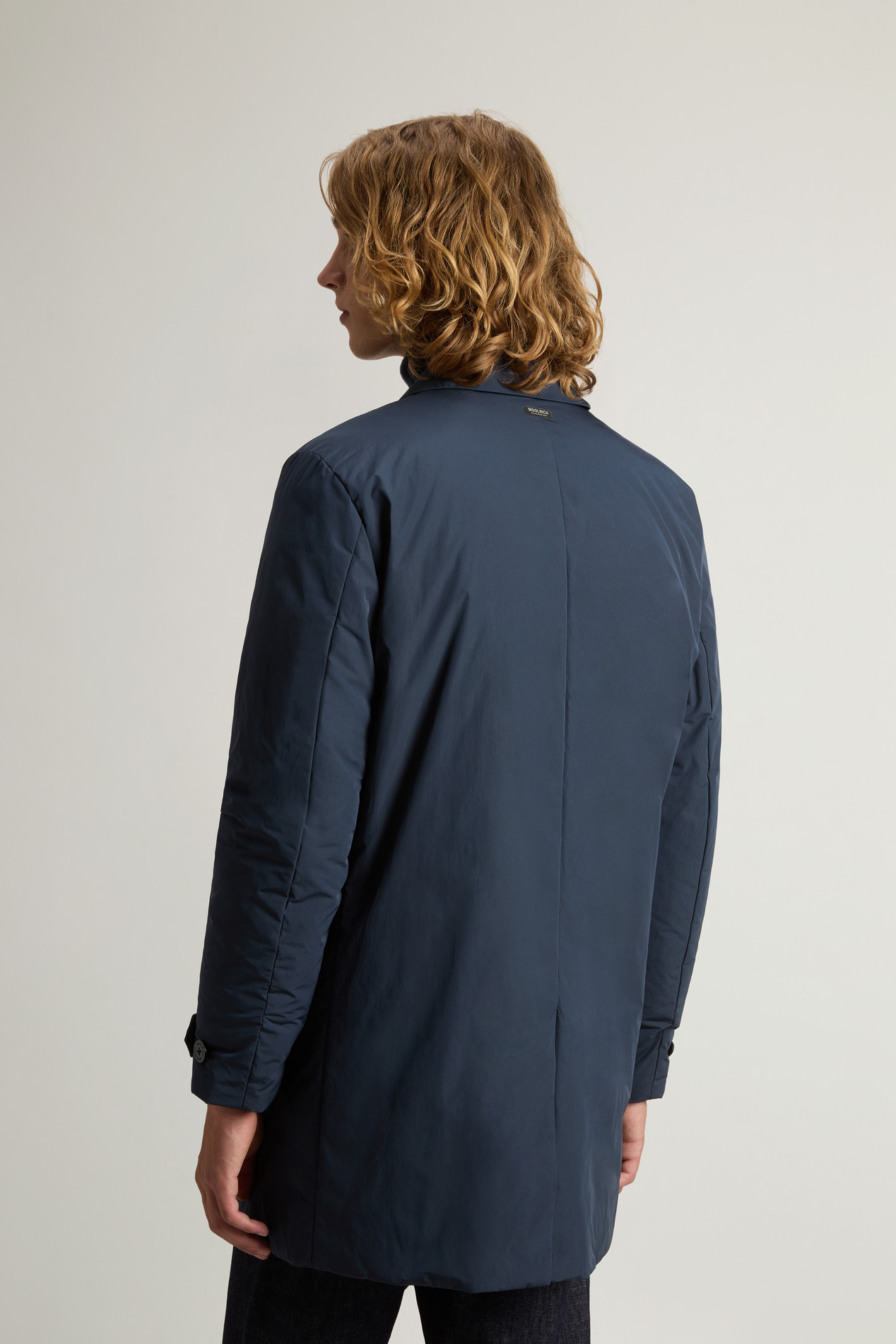 Garment-Dyed Coat in Peached Urban Touch Blue photo 3 | Woolrich