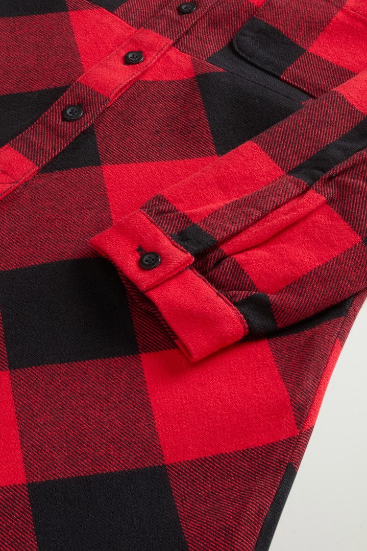Girls' Buffalo Check Flannel Dress Red photo 8 | Woolrich