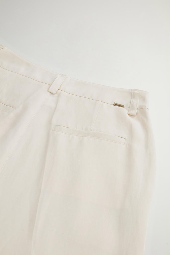 LYOCELL LINEN PANTS White photo 5 | Woolrich