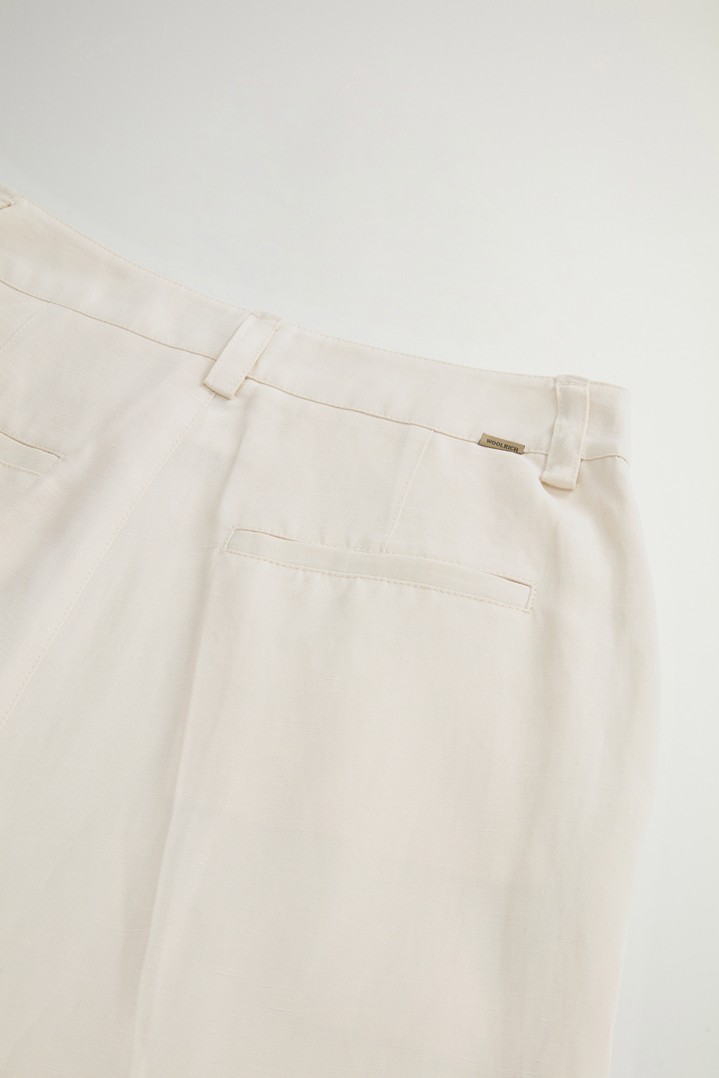 LYOCELL LINEN PANTS White photo 5 | Woolrich