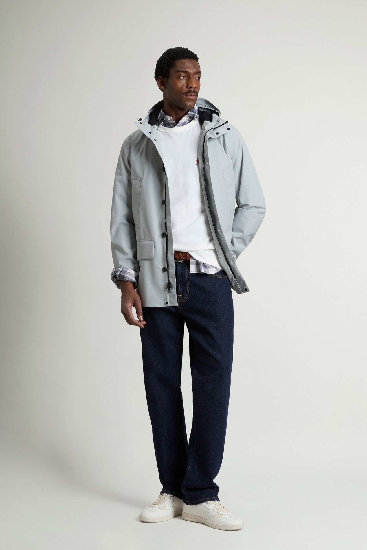 Summer Parka in WINDSTOPPER by GORE-TEX LABS Fabric Gray photo 2 | Woolrich