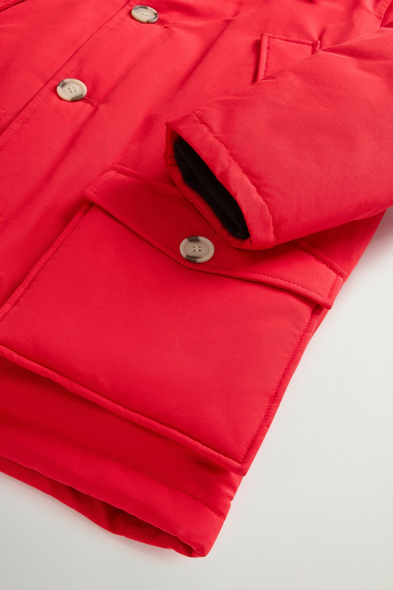 Arctic Parka van Ramar Cloth voor jongens met afneembaar bont Rood photo 5 | Woolrich