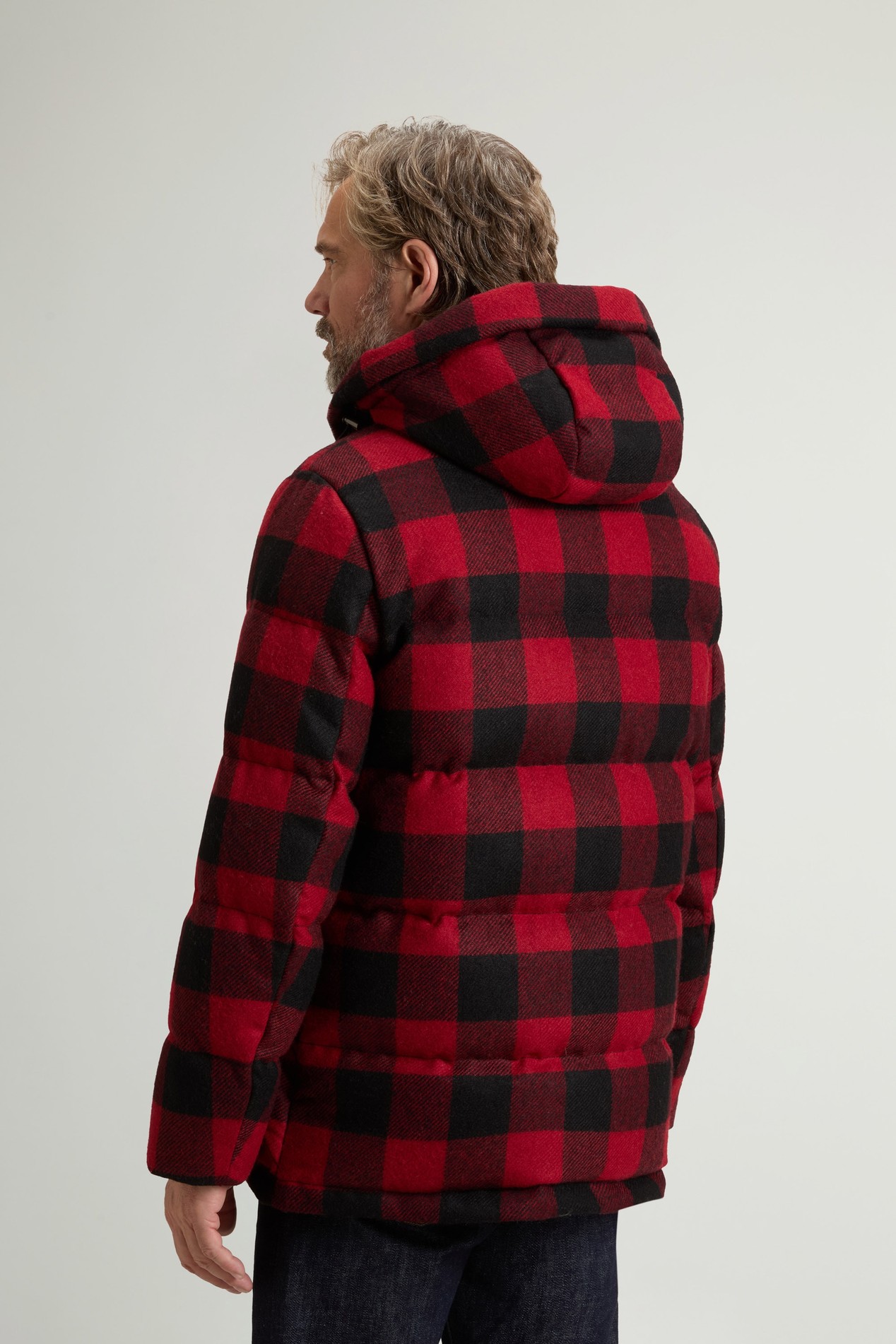 CHECK MOON PUFFER PARKA Rouge photo 3 | Woolrich