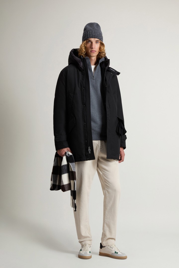 Polar Parka in Ramar Cloth with High Collar Black photo 2 | Woolrich