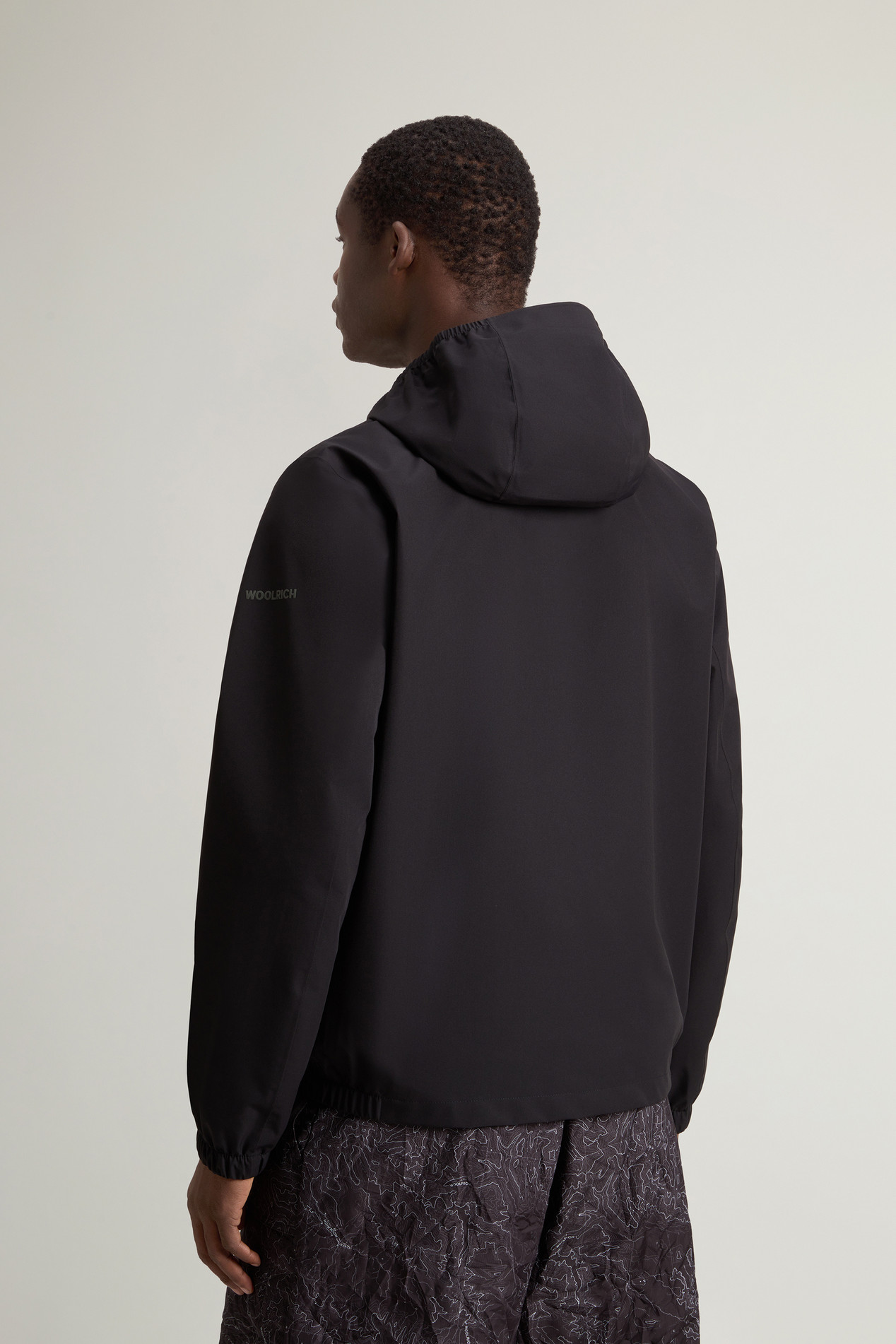 Waterproof Pacific Jacket in Two-Layered Fabric Black photo 3 | Woolrich