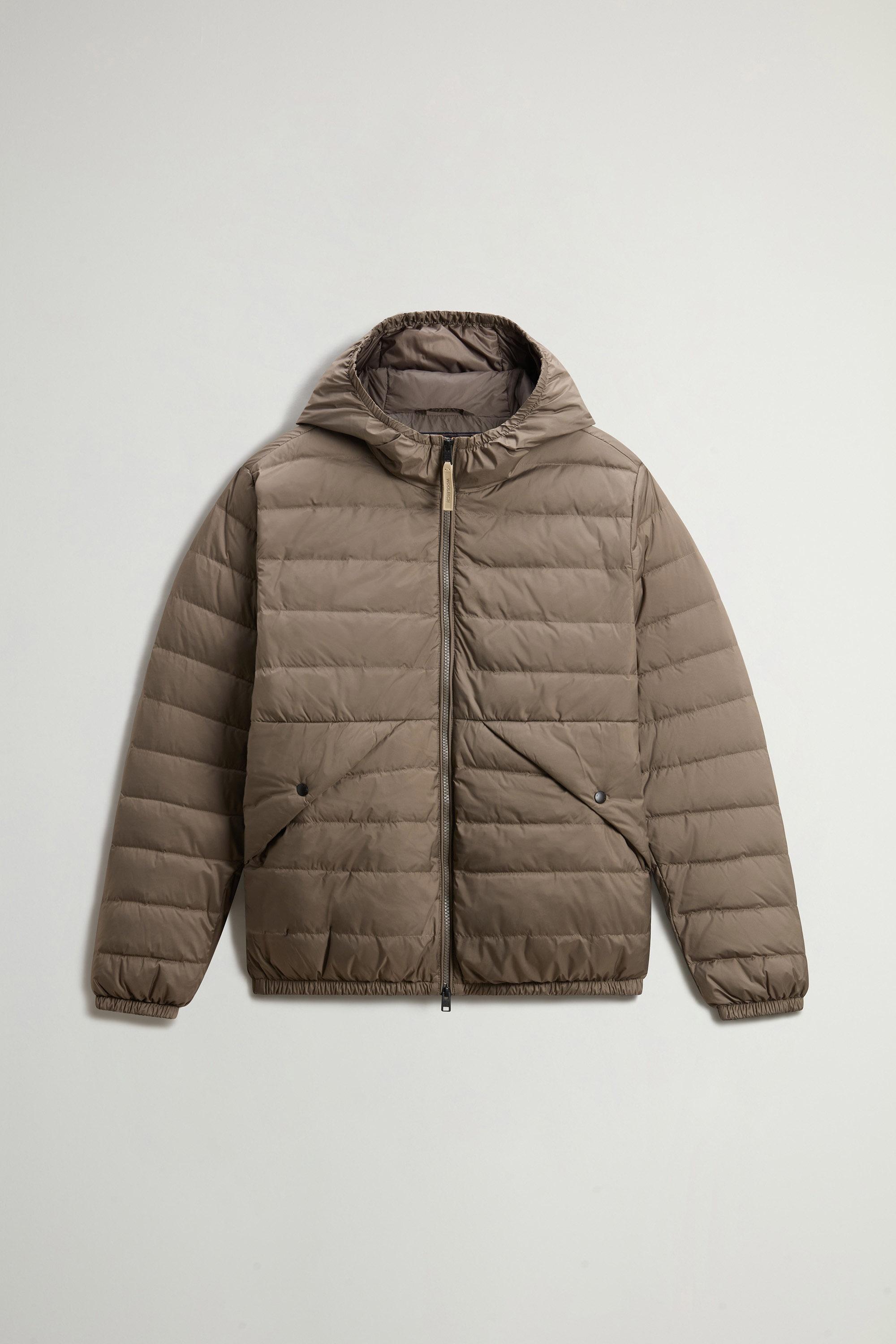 Quilted Jacket in Lightweight Microfiber Brown photo 5 | Woolrich