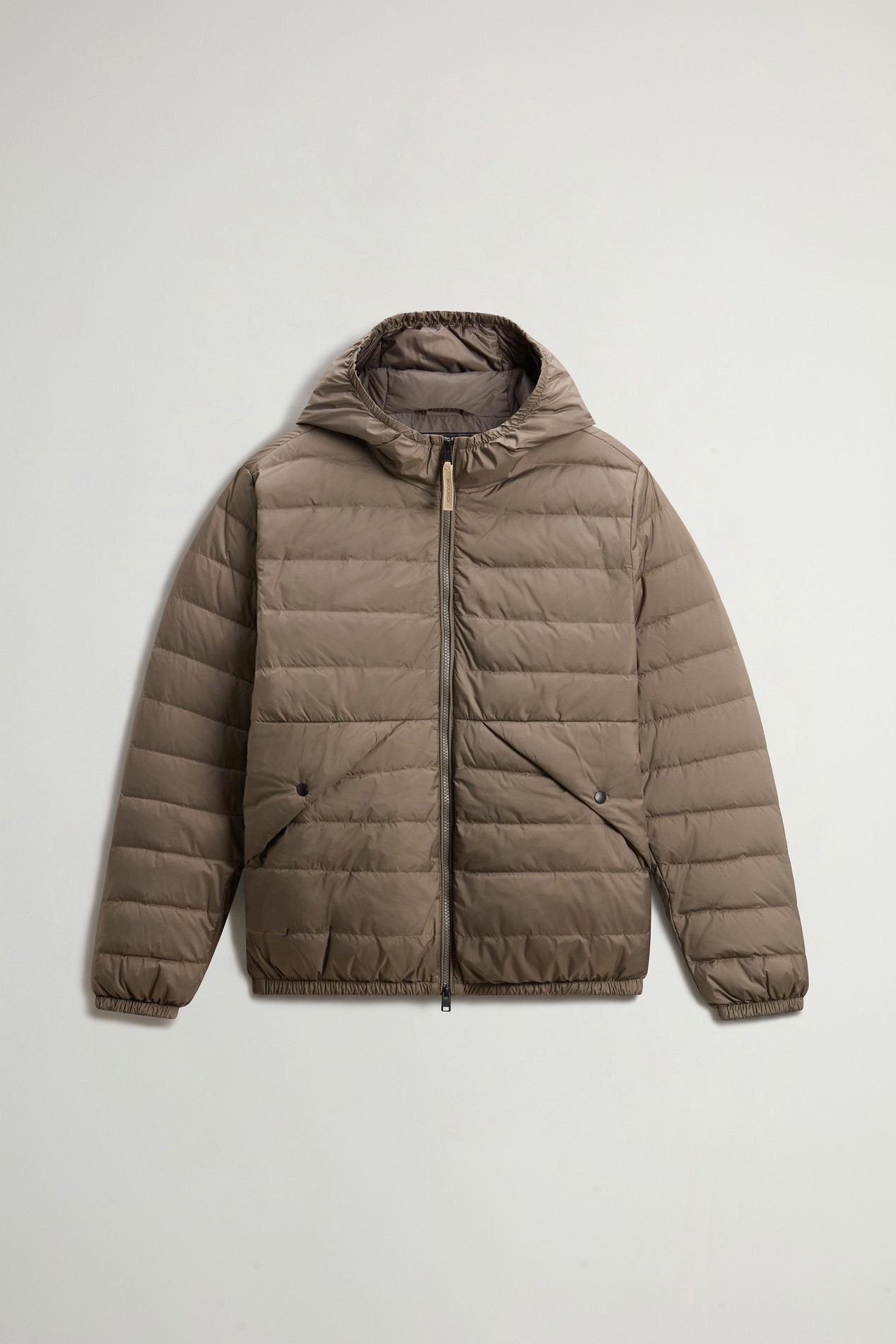 Quilted Jacket in Lightweight Microfiber Brown photo 5 | Woolrich