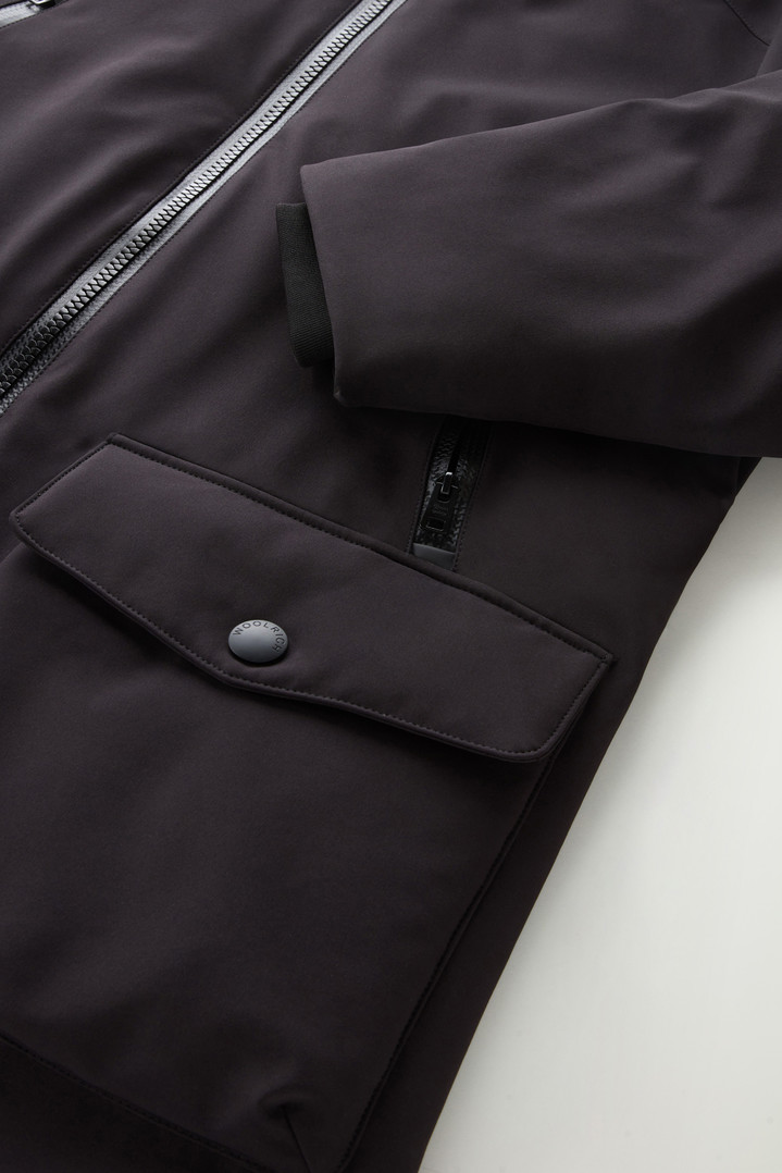 Parka in Tech Softshell Black photo 5 | Woolrich