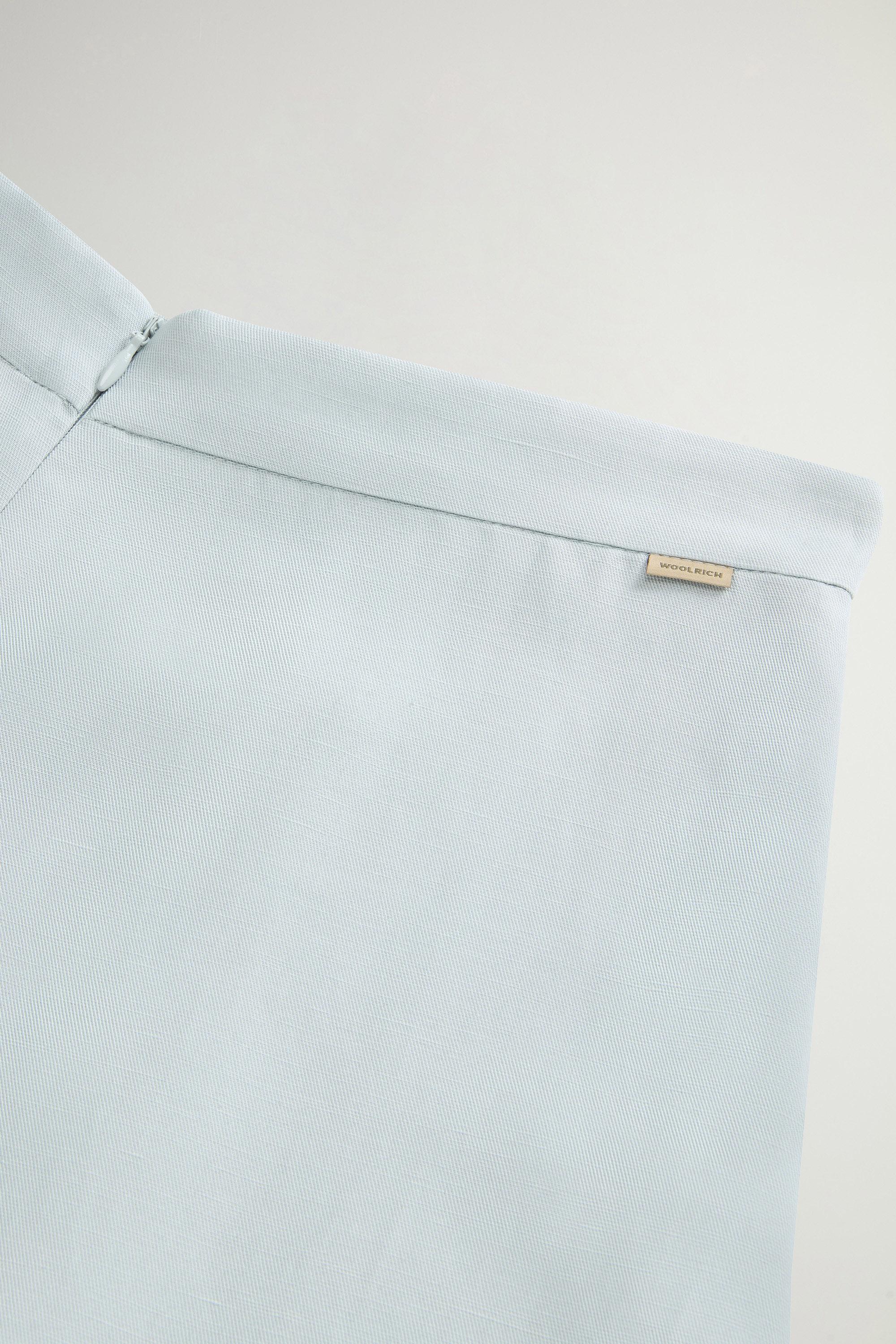 LYOCELL LINEN LONG SKIRT Blue photo 4 | Woolrich