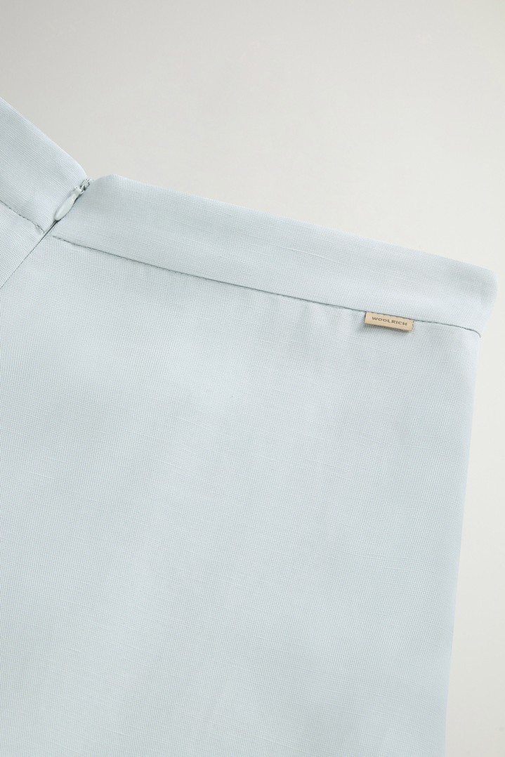 LYOCELL LINEN LONG SKIRT Blue photo 4 | Woolrich