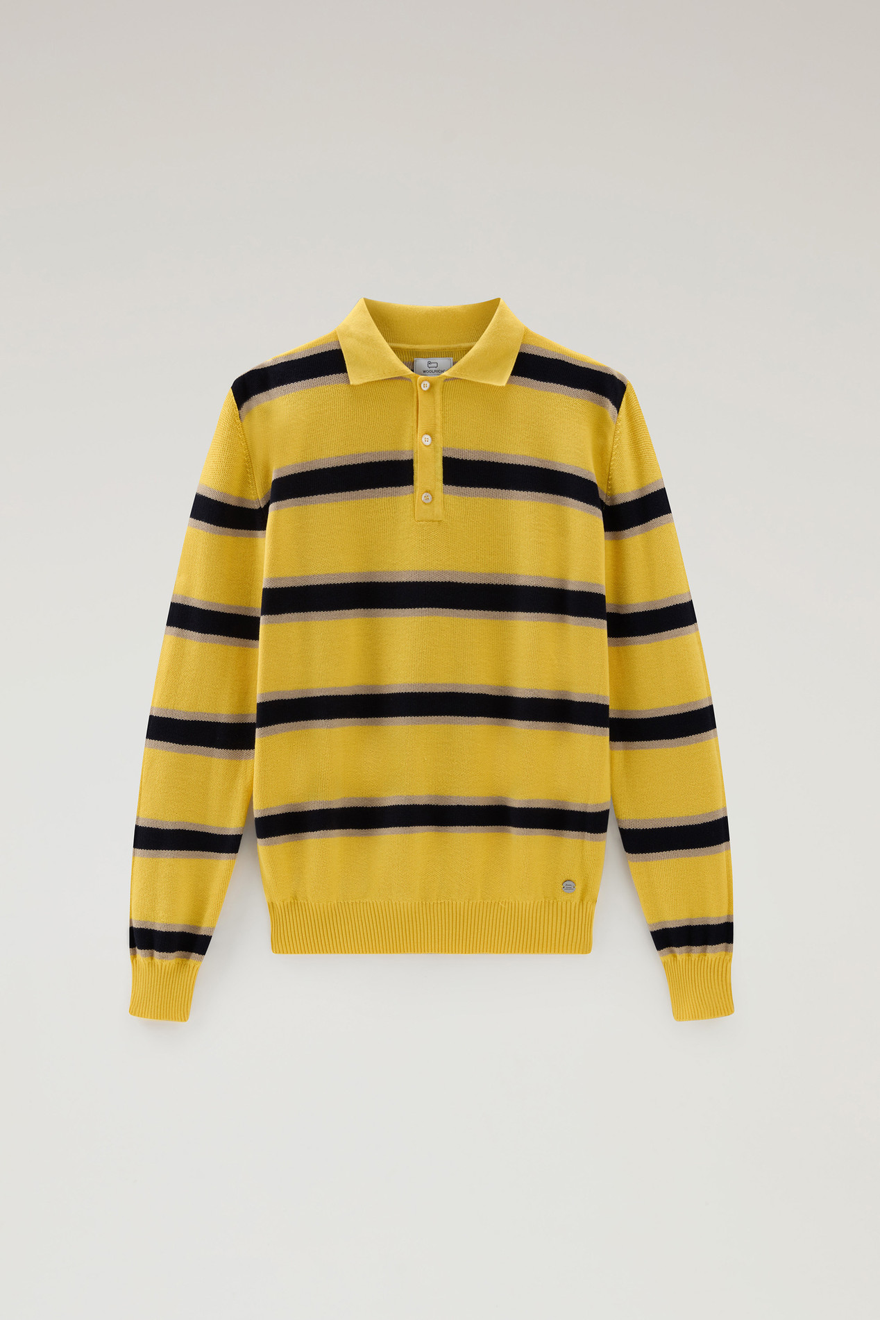 Long-Sleeved Knit Polo Yellow photo 1 | Woolrich