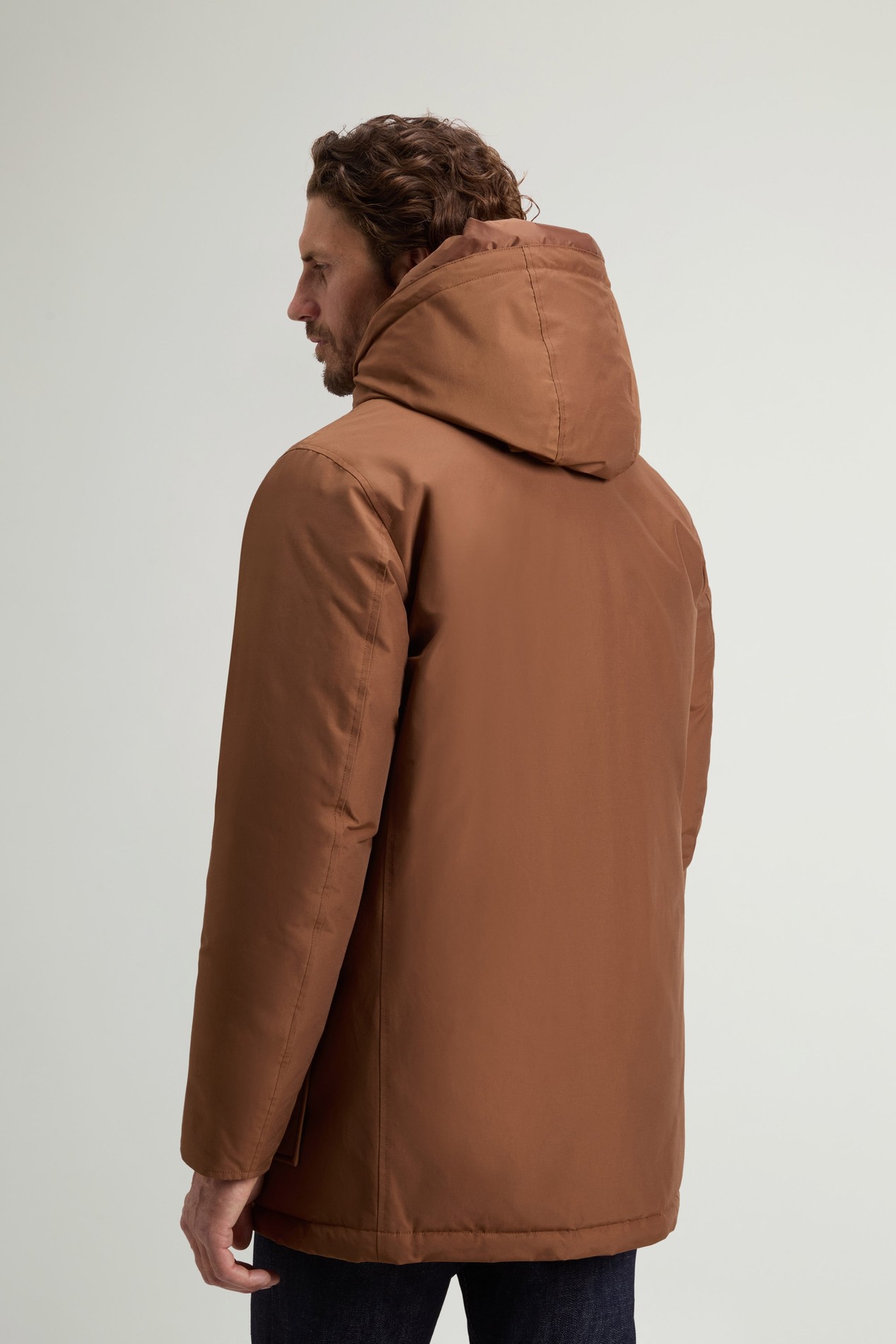Arctic Parka in Ramar Cloth Brown photo 3 | Woolrich