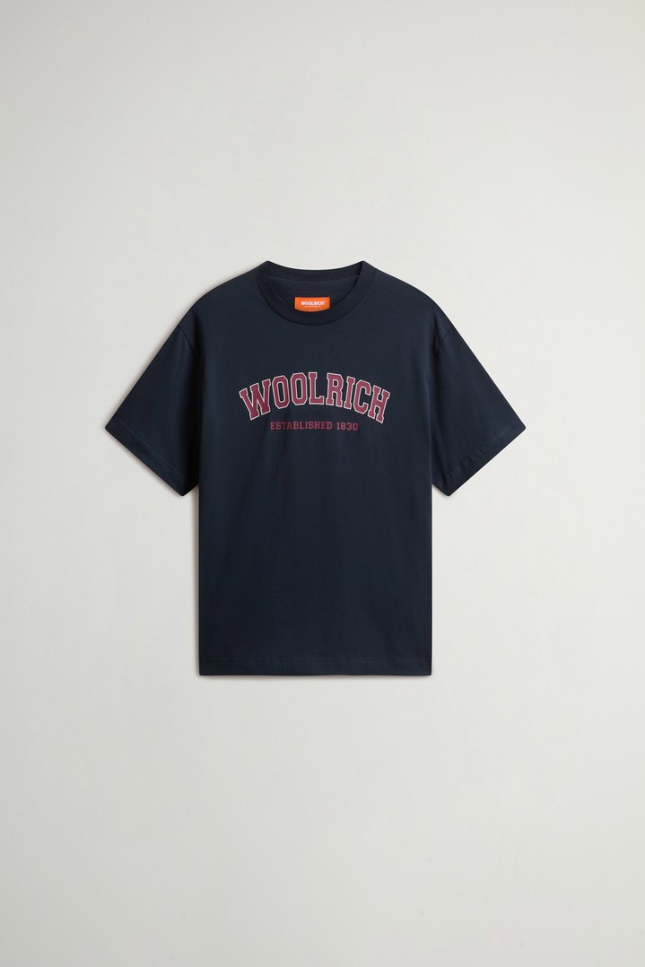 PD LARGE LOGO T-SHIRT Blue photo 1 | Woolrich