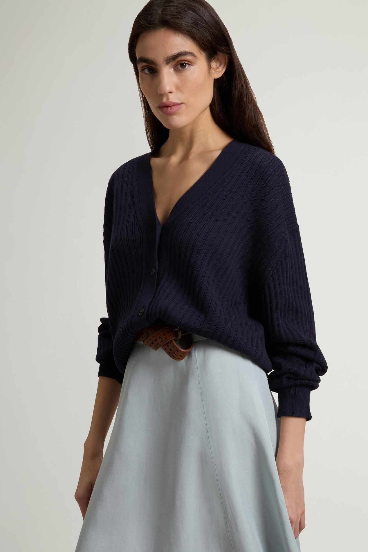 SOFT COTTON SWEATER Blue photo 4 | Woolrich