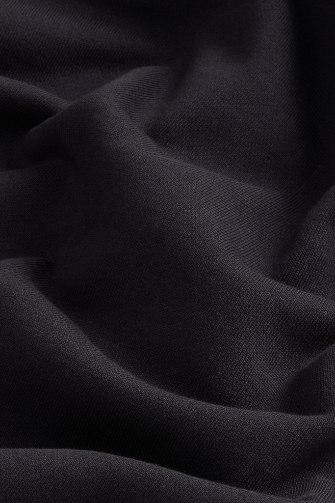 Hybrid Pure Cotton and Nylon Turtleneck Sweatshirt Black photo 6 | Woolrich