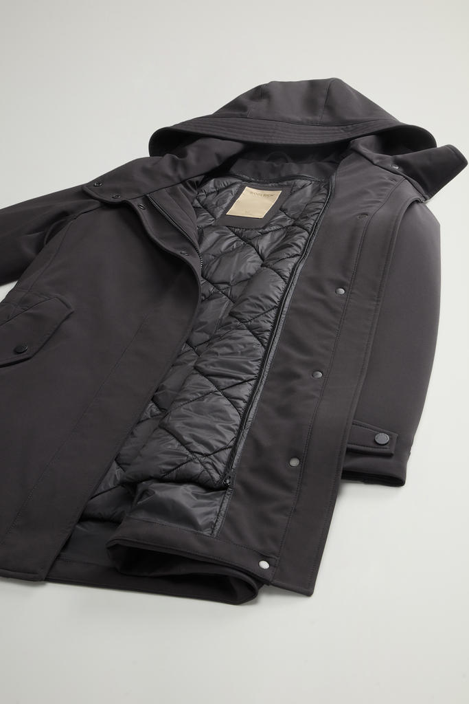 2-In-1 Firth Parka in Tech Softshell Black photo 5 | Woolrich