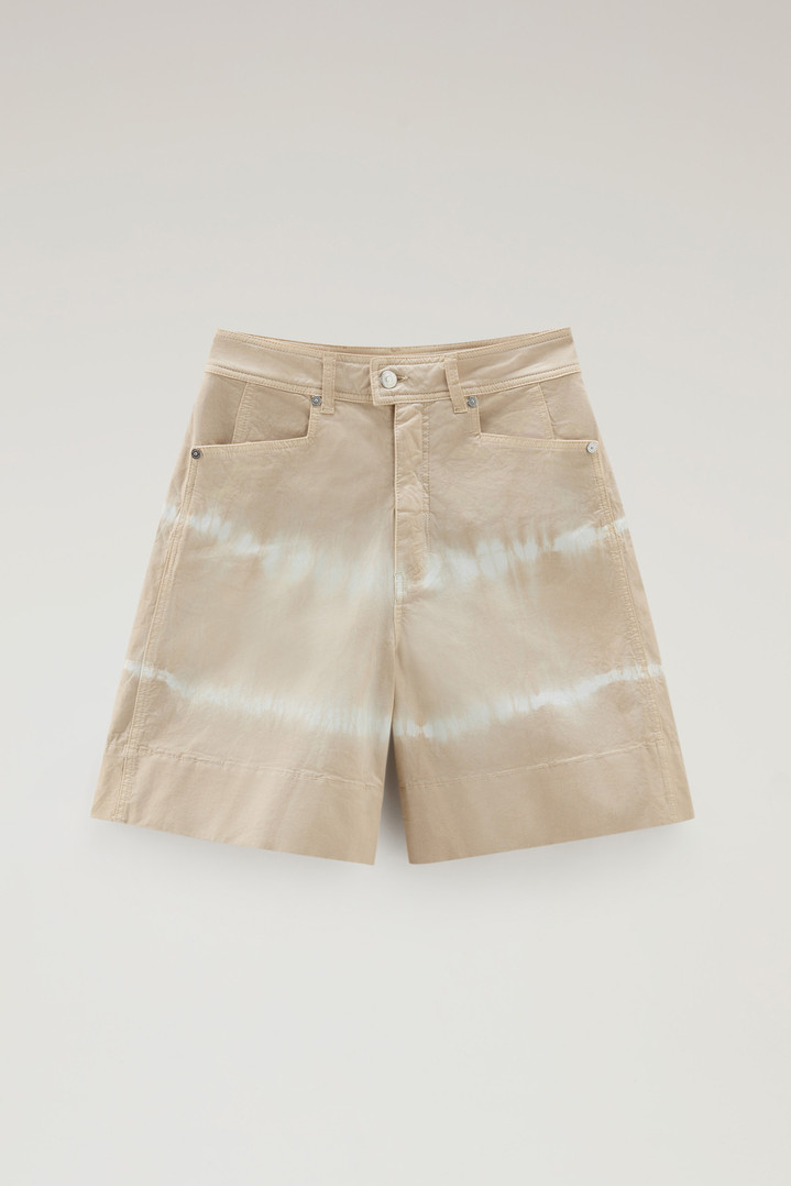 COTTON TWILL TIE DYE SHORT Beige photo 1 | Woolrich