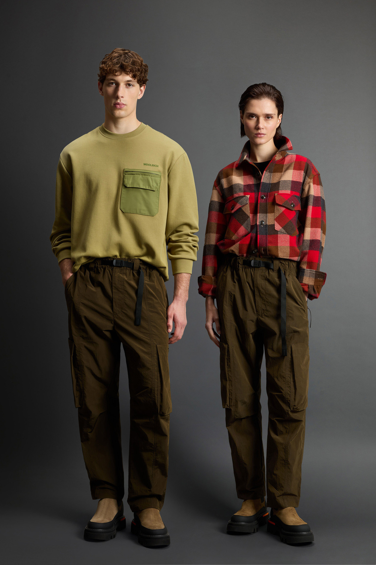 Pants in Olmetex Cotton and Nylon Blend by Todd Snyder Green photo 1 | Woolrich