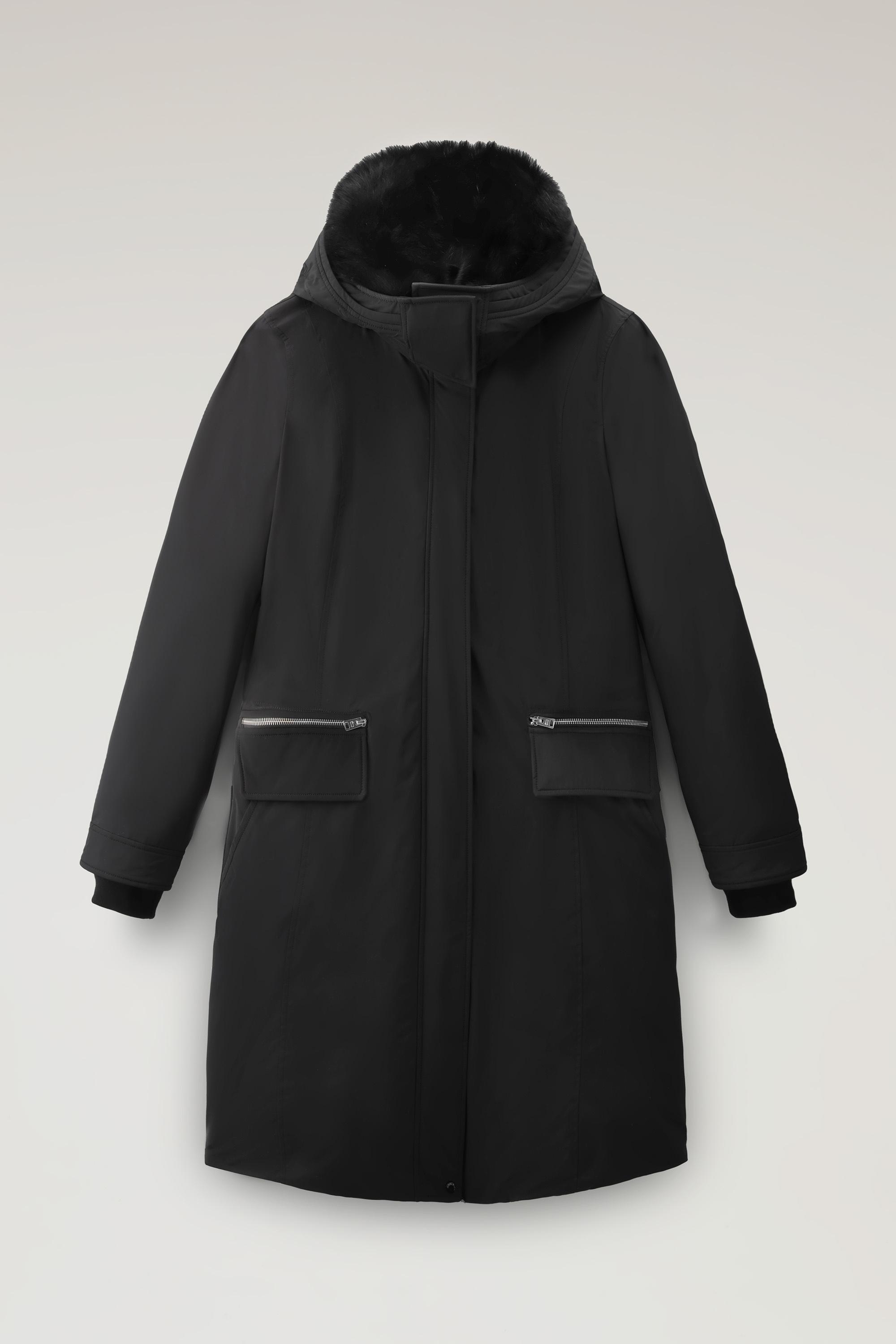 Mahan Fox Long Parka with detachable hood Black photo 1 | Woolrich
