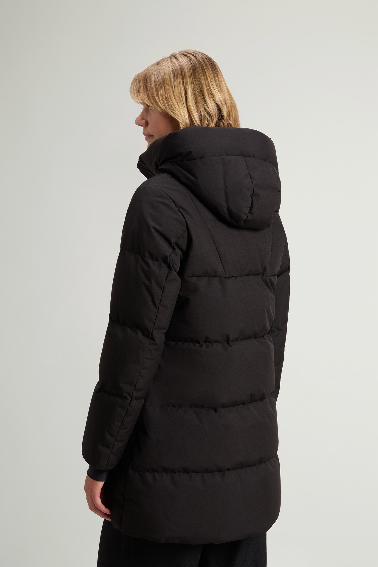 Quilted Parka in WINDSTOPPER® by GORE-TEX® Fabric Black photo 3 | Woolrich