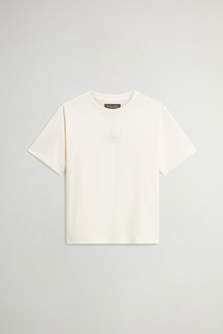 T-Shirt in Pure Pima Cotton White photo 1 | Woolrich