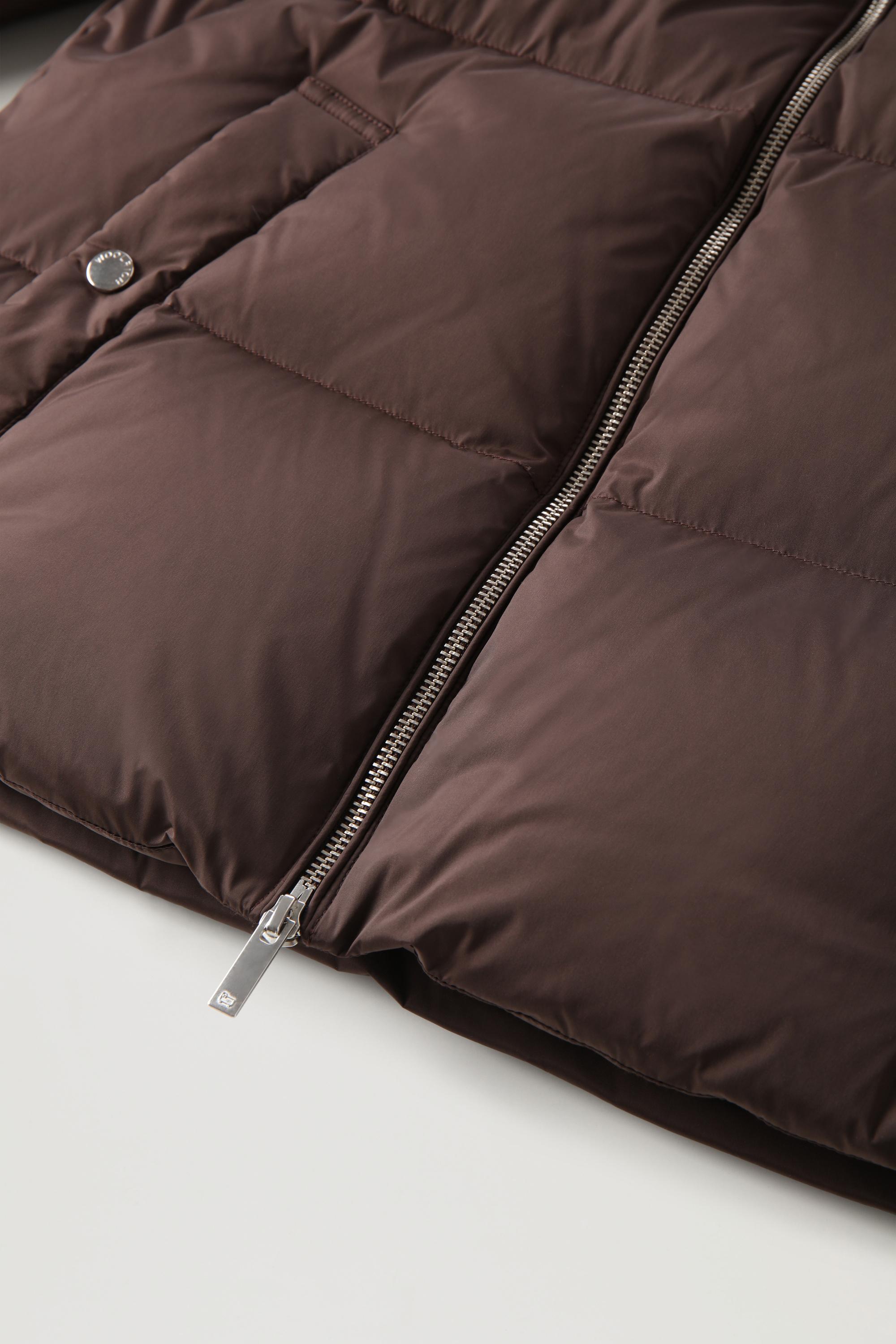 Alsea Short Down Jacket with Detachable Hood Brown photo 5 | Woolrich