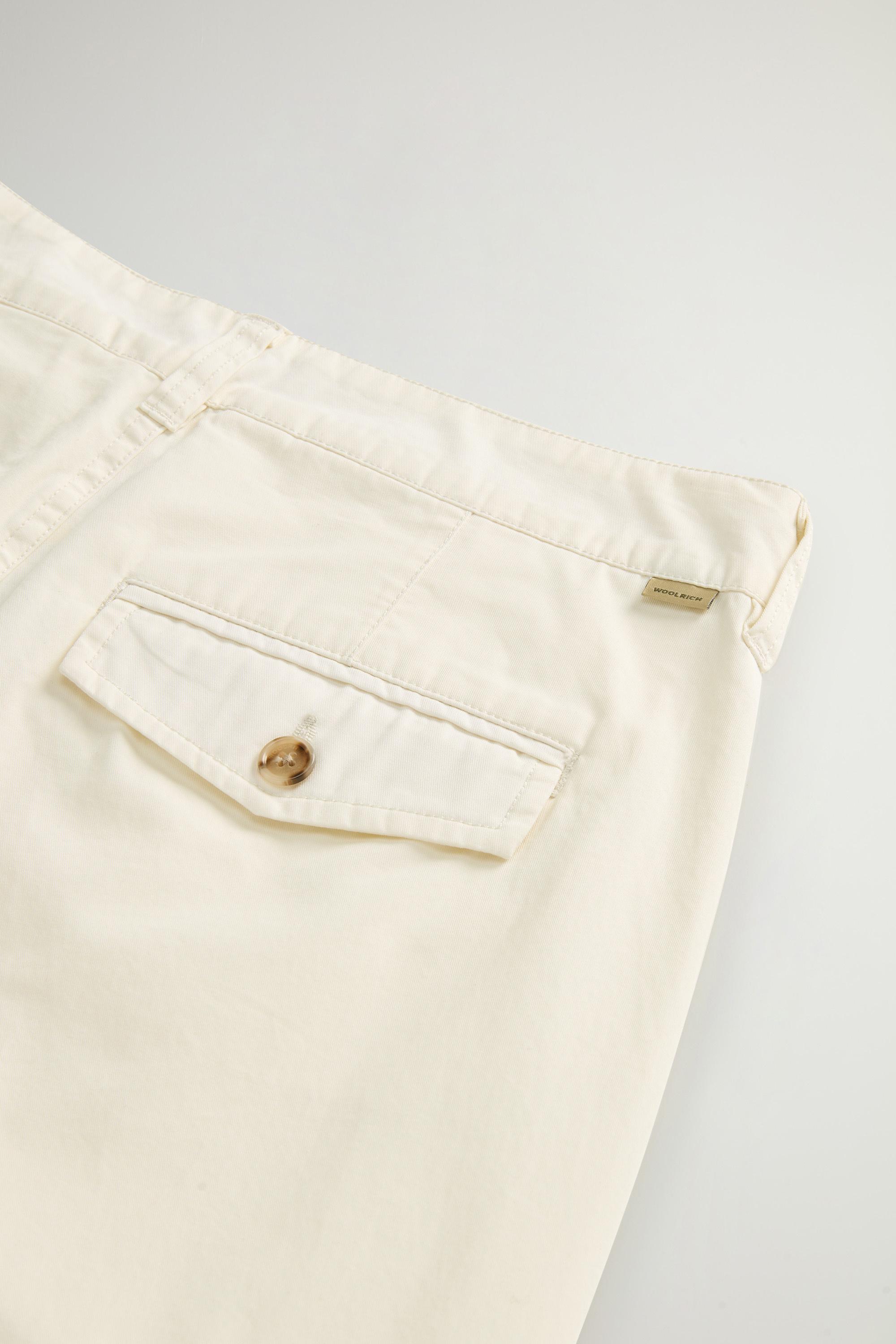 Garment-Dyed Pure Cotton Chino Pants White photo 4 | Woolrich