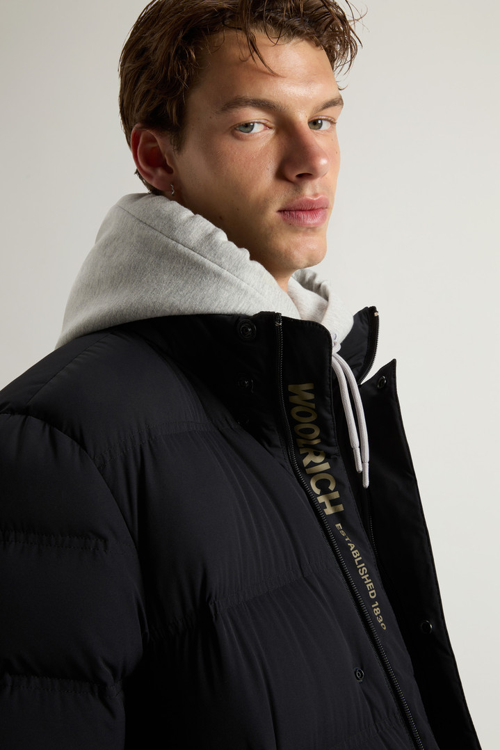 MATT STRETCH LONG PUFFER Black photo 4 | Woolrich