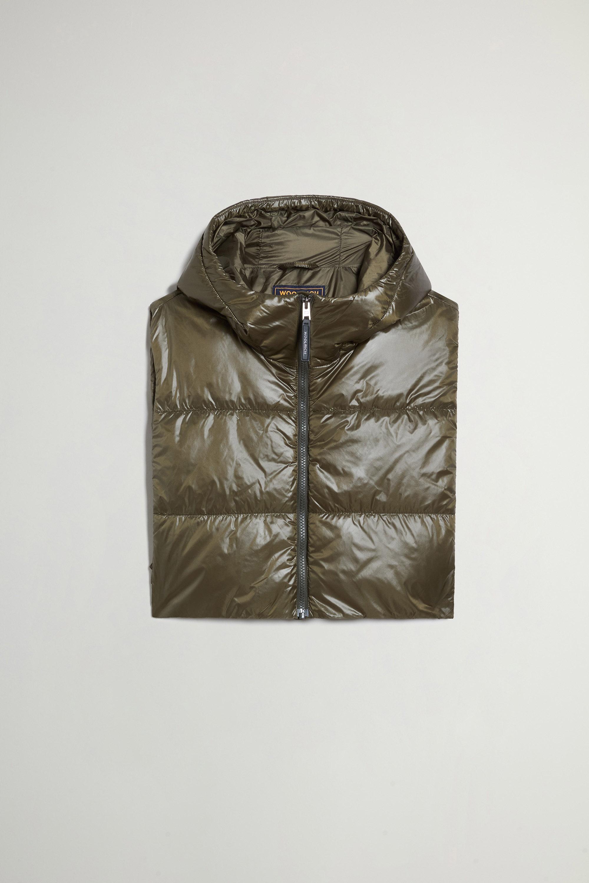 Gilet trapuntato ripiegabile in Urban Light Nylon con cappuccio Verde photo 1 | Woolrich