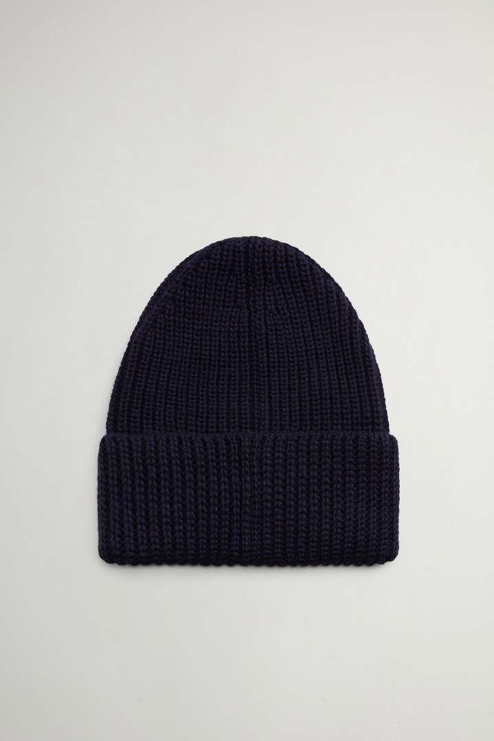 WM PATCH BEANIE Blue photo 3 | Woolrich
