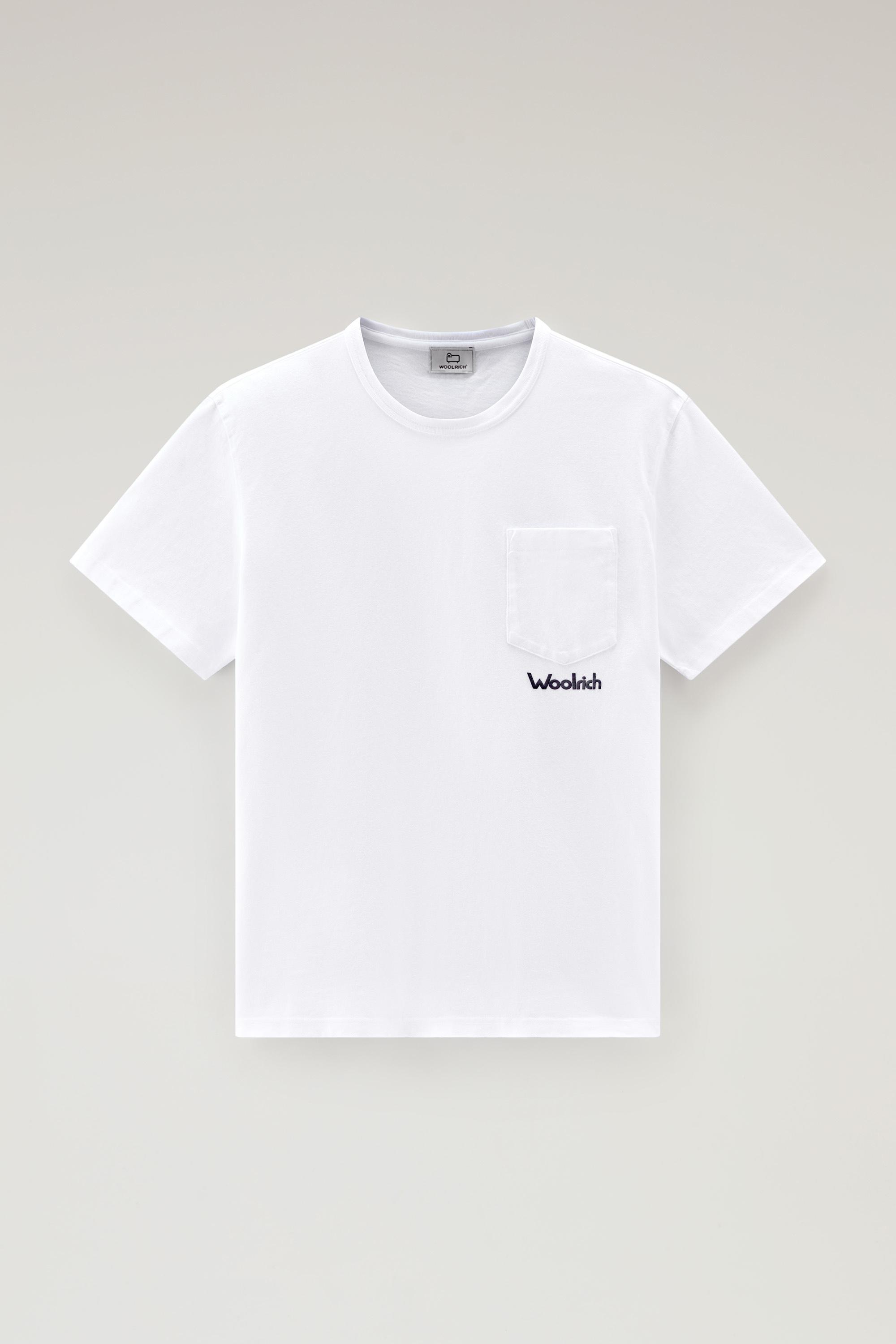 Pure Cotton T-Shirt with Trail Print White photo 1 | Woolrich