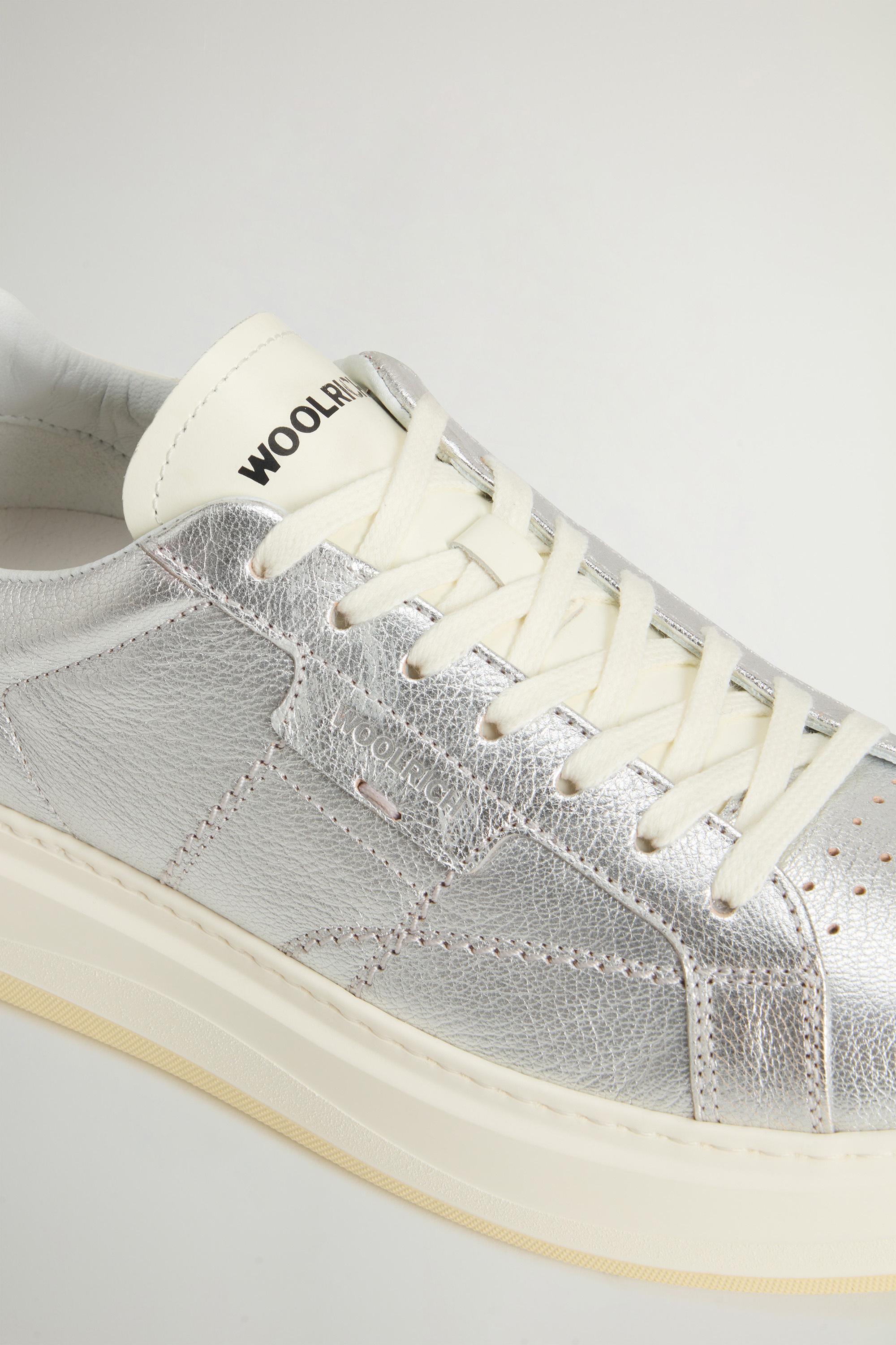 Arrow Sneakers in Laminated Leather Gray photo 5 | Woolrich