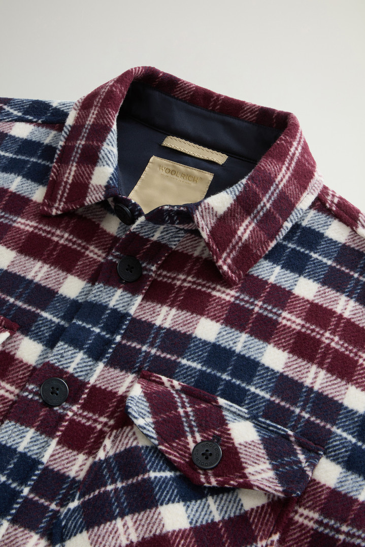 Wool-Blend Overshirt with Checked Pattern Multicolor photo 6 | Woolrich