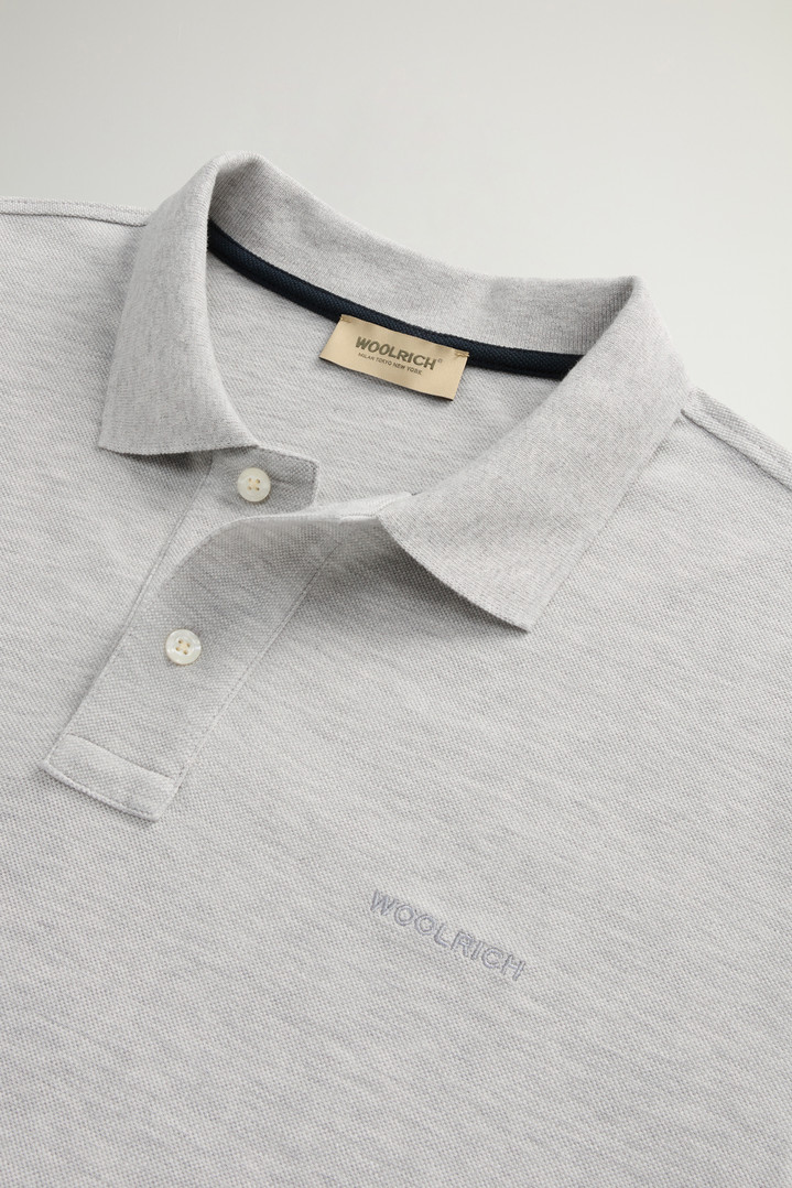 Pure Cotton Pique Polo Gray photo 6 | Woolrich