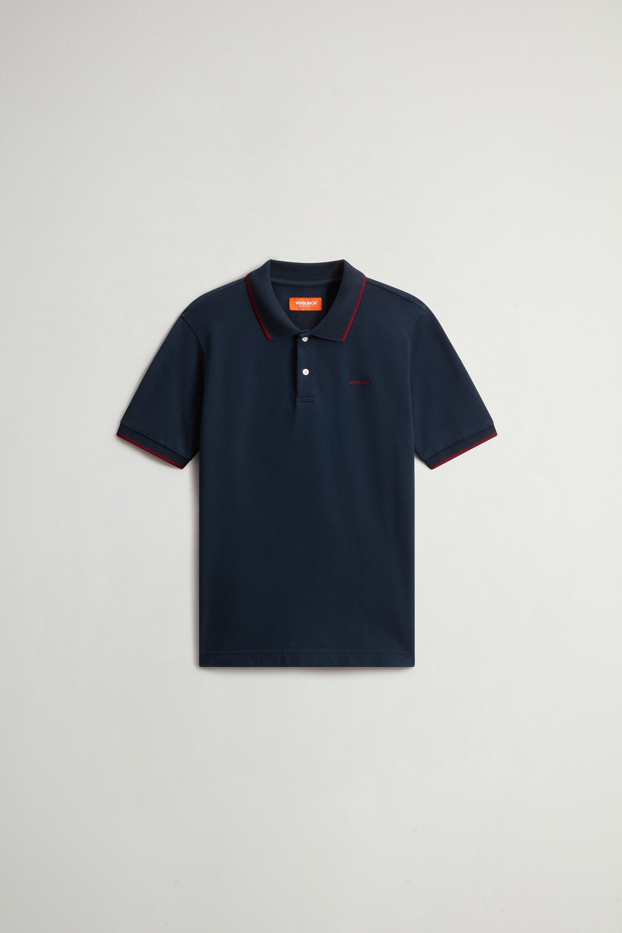 Monterey Poloshirt aus Piqué aus reiner Baumwolle für Jungen Blau photo 1 | Woolrich