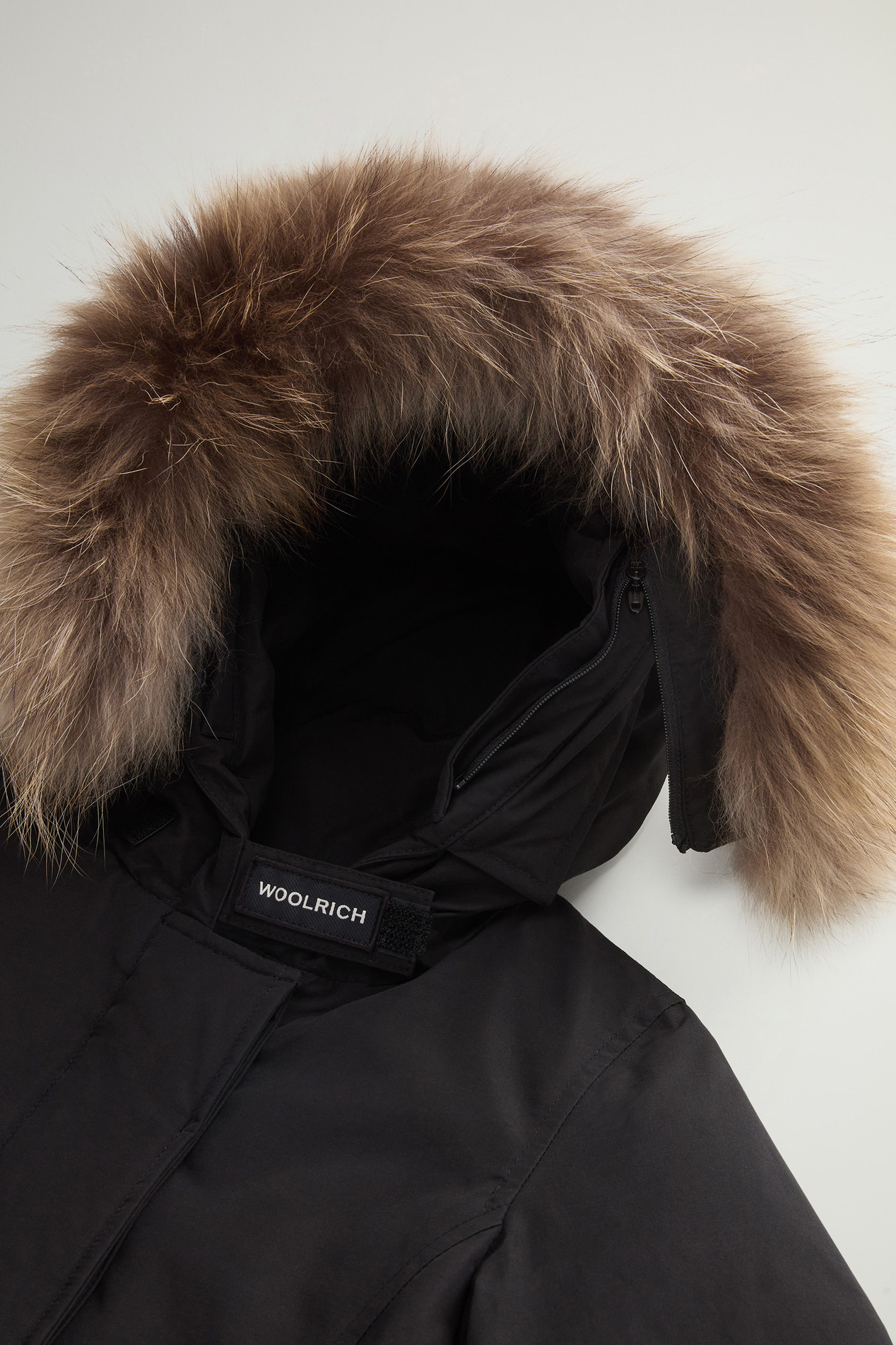 Girls' Arctic Parka with Detachable Fur Trim Black photo 3 | Woolrich