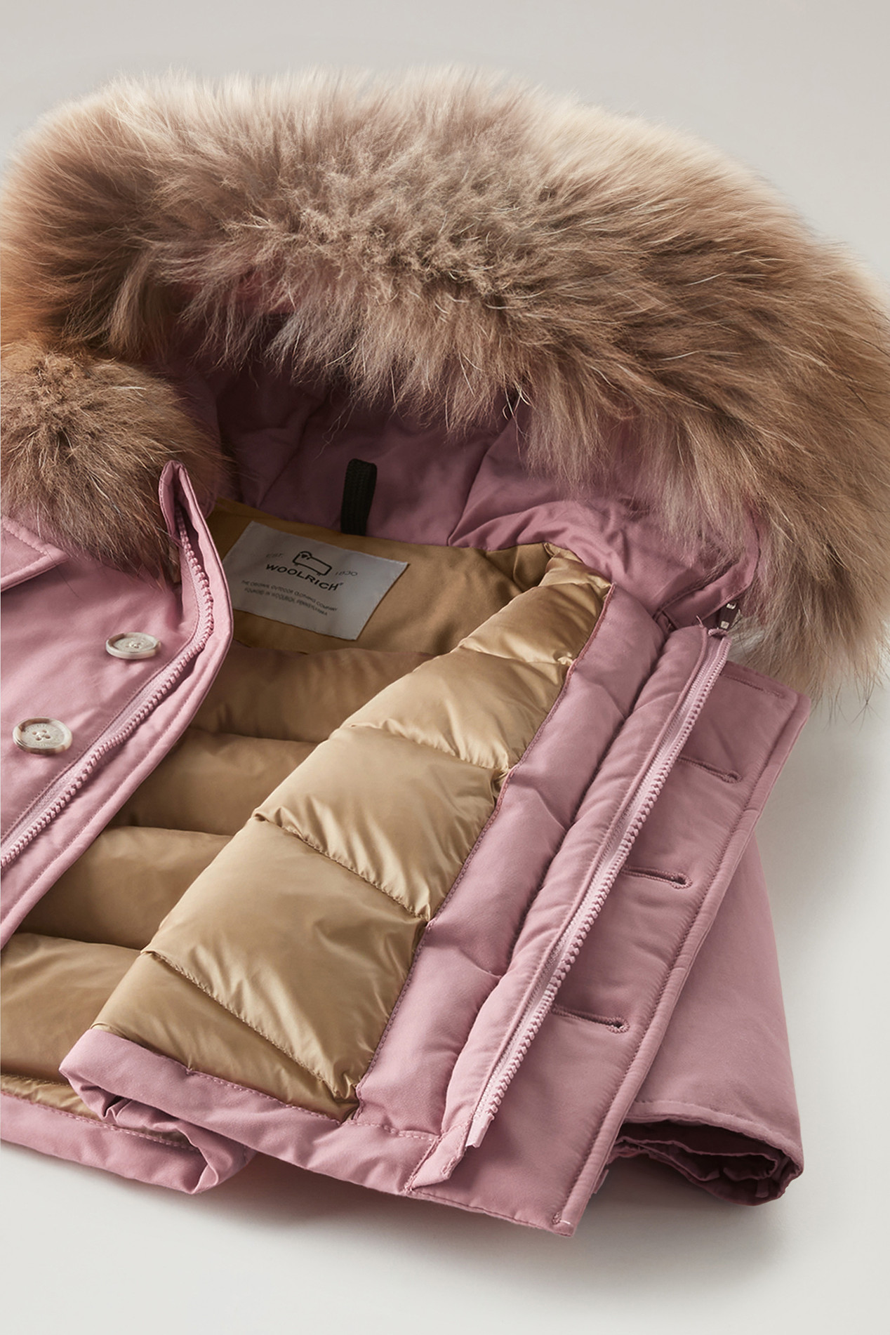 Babies’ Ramar Cloth Parka with Removable Fur Detail Pink photo 6 | Woolrich