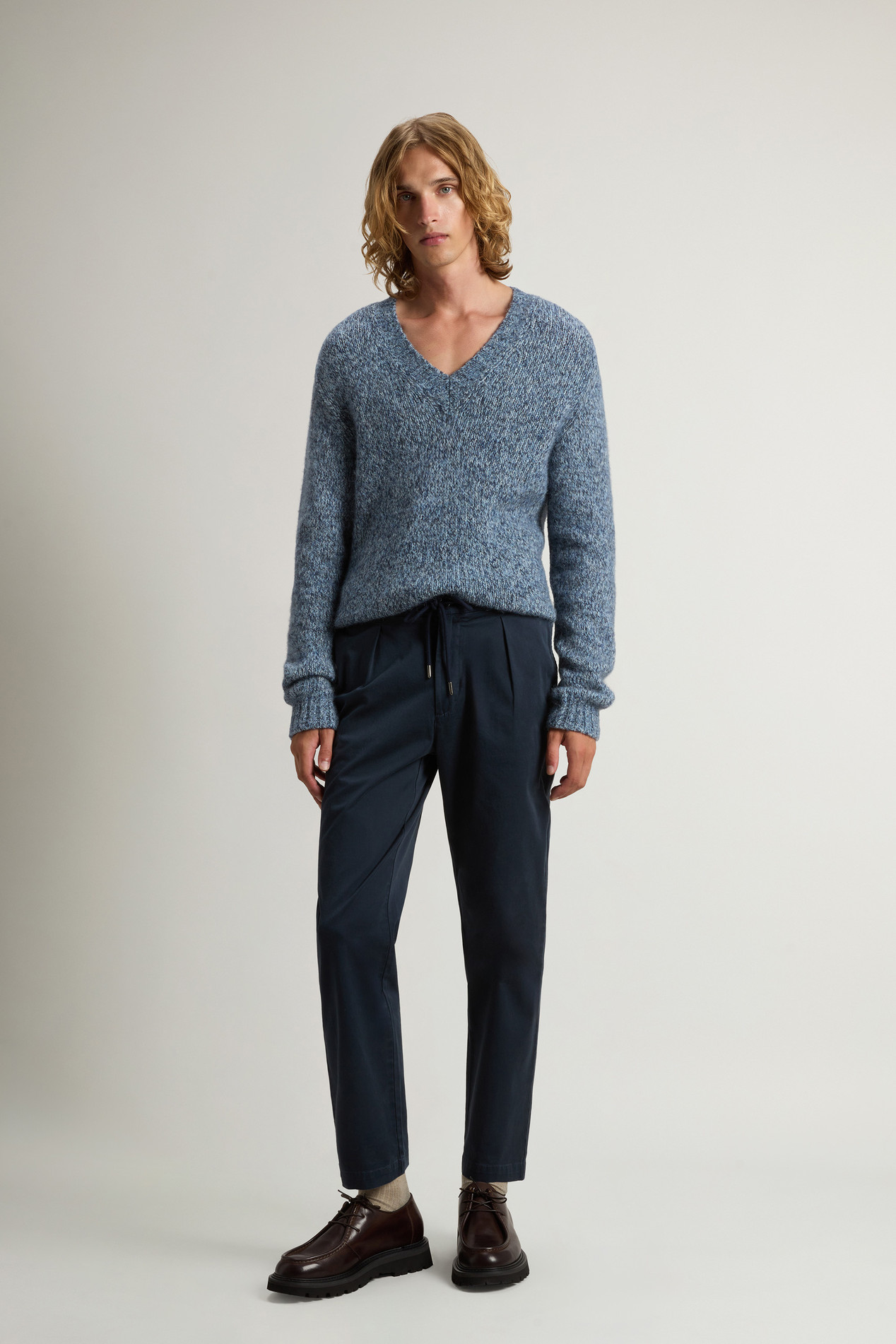 Stretch Cotton Twill Milton Pants Blue photo 1 | Woolrich