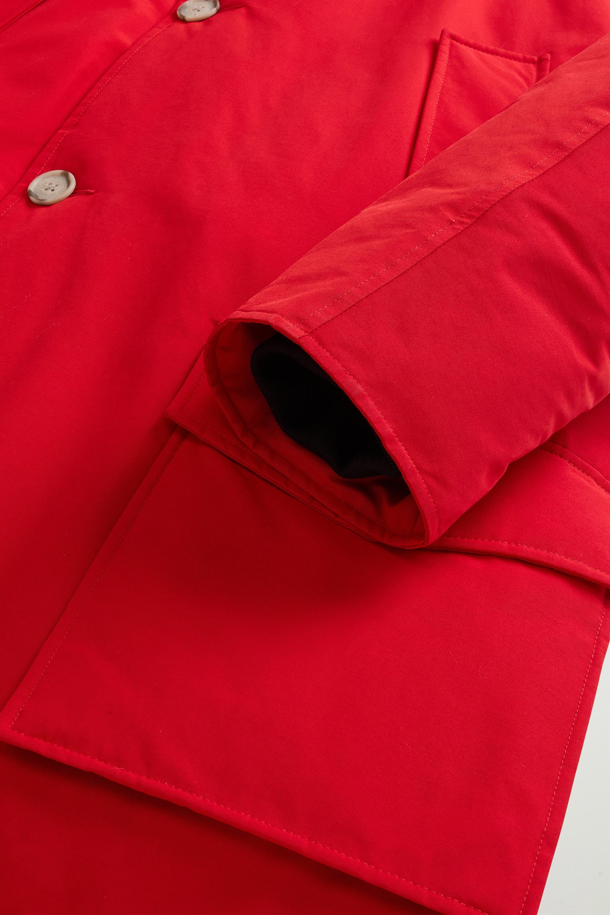 Arctic Parka in Ramar Cloth with Detachable Fur Trim Red photo 7 | Woolrich
