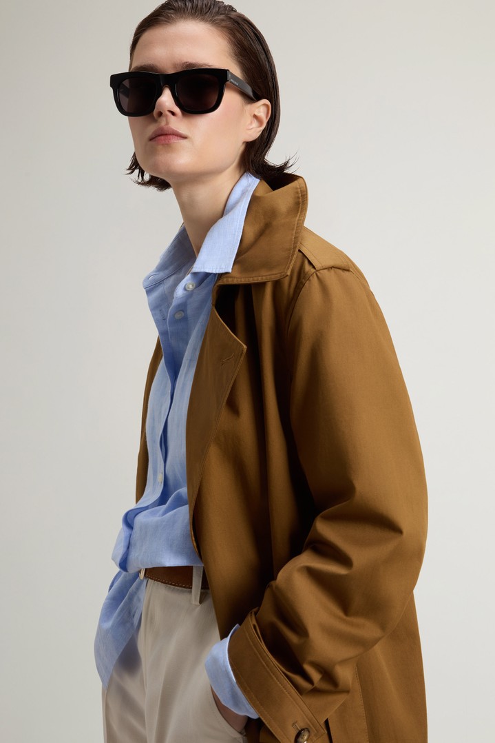 TECH COTTON TRENCH Brown photo 4 | Woolrich
