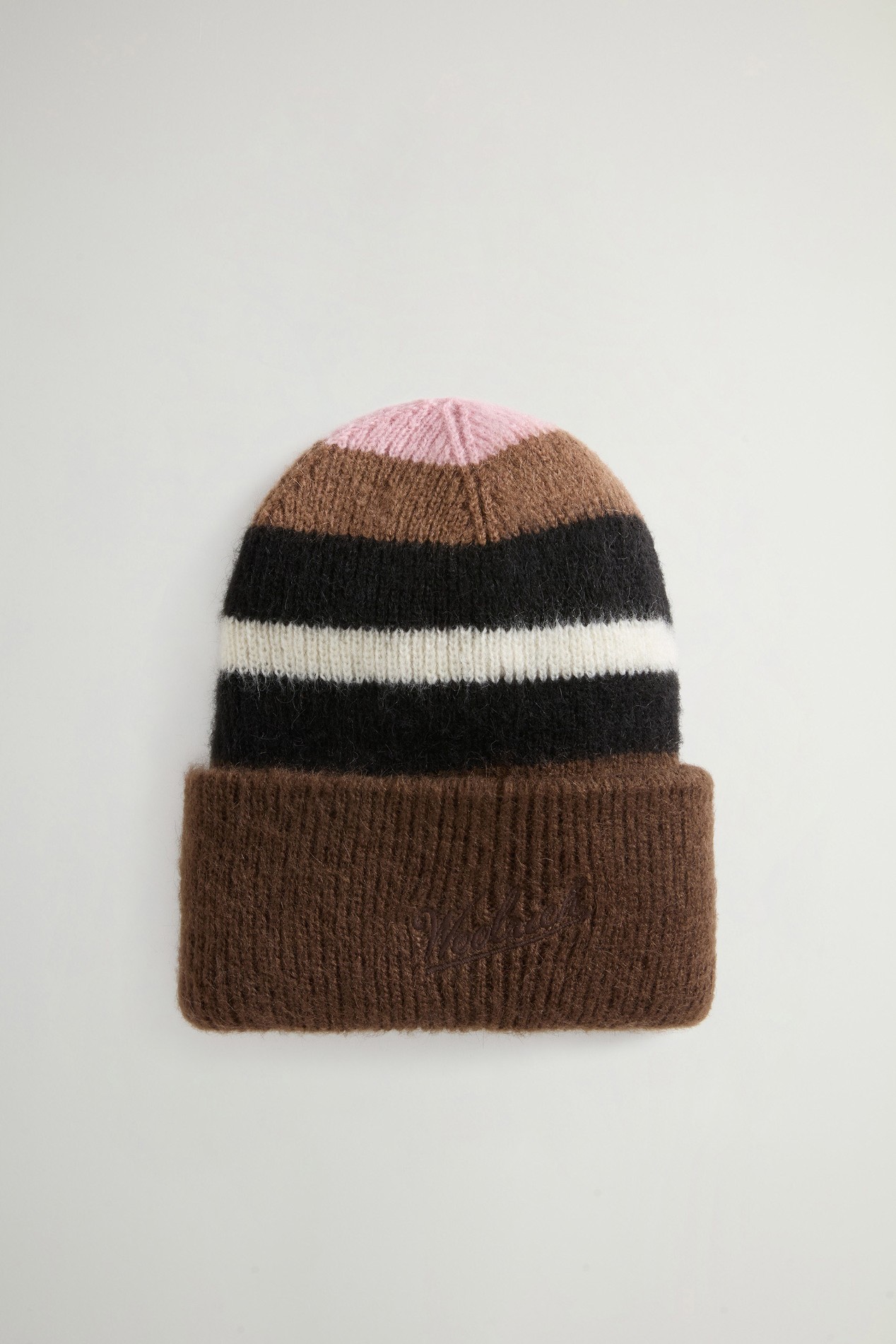 MOHAIR WOOL STRIPED BEANIE Purple photo 2 | Woolrich