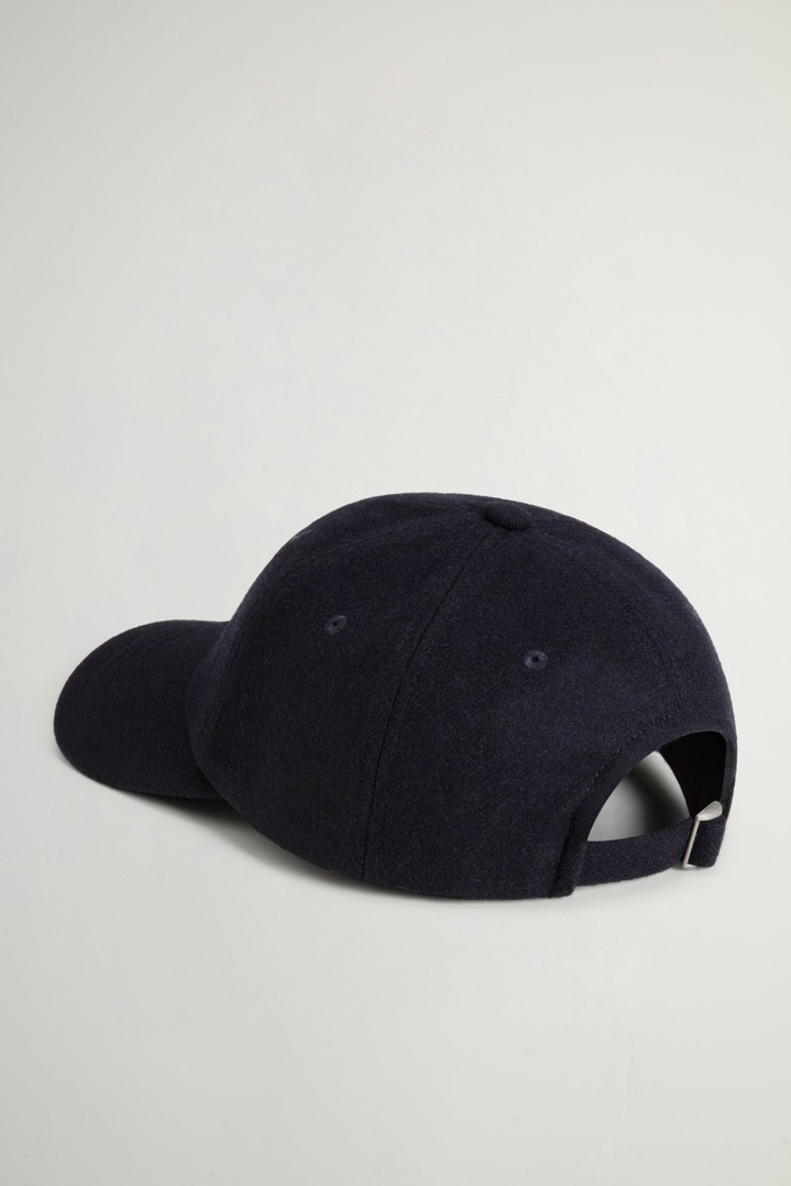 SOLID WOOL BASEBALL CAP Blue photo 3 | Woolrich