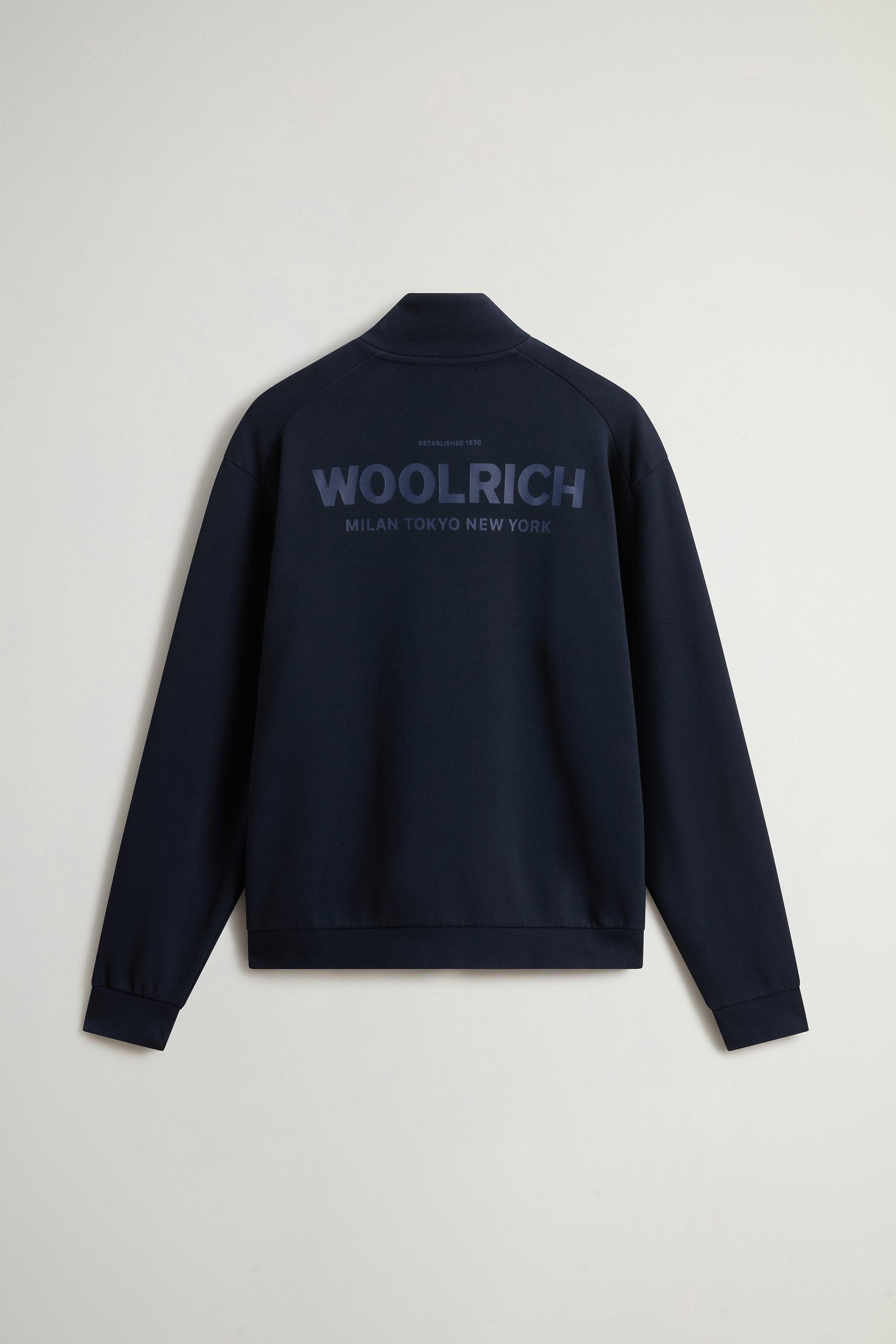 MACRO LOGO FULL-ZIP TRACK Blue photo 6 | Woolrich