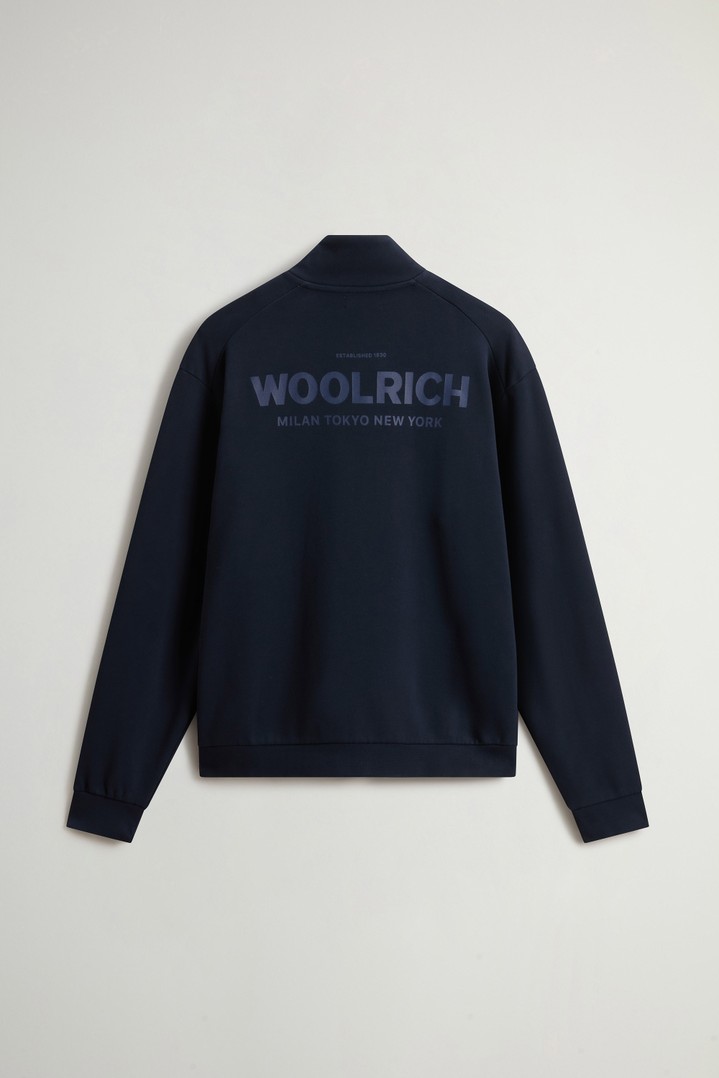 MACRO LOGO FULL-ZIP TRACK Blue photo 6 | Woolrich