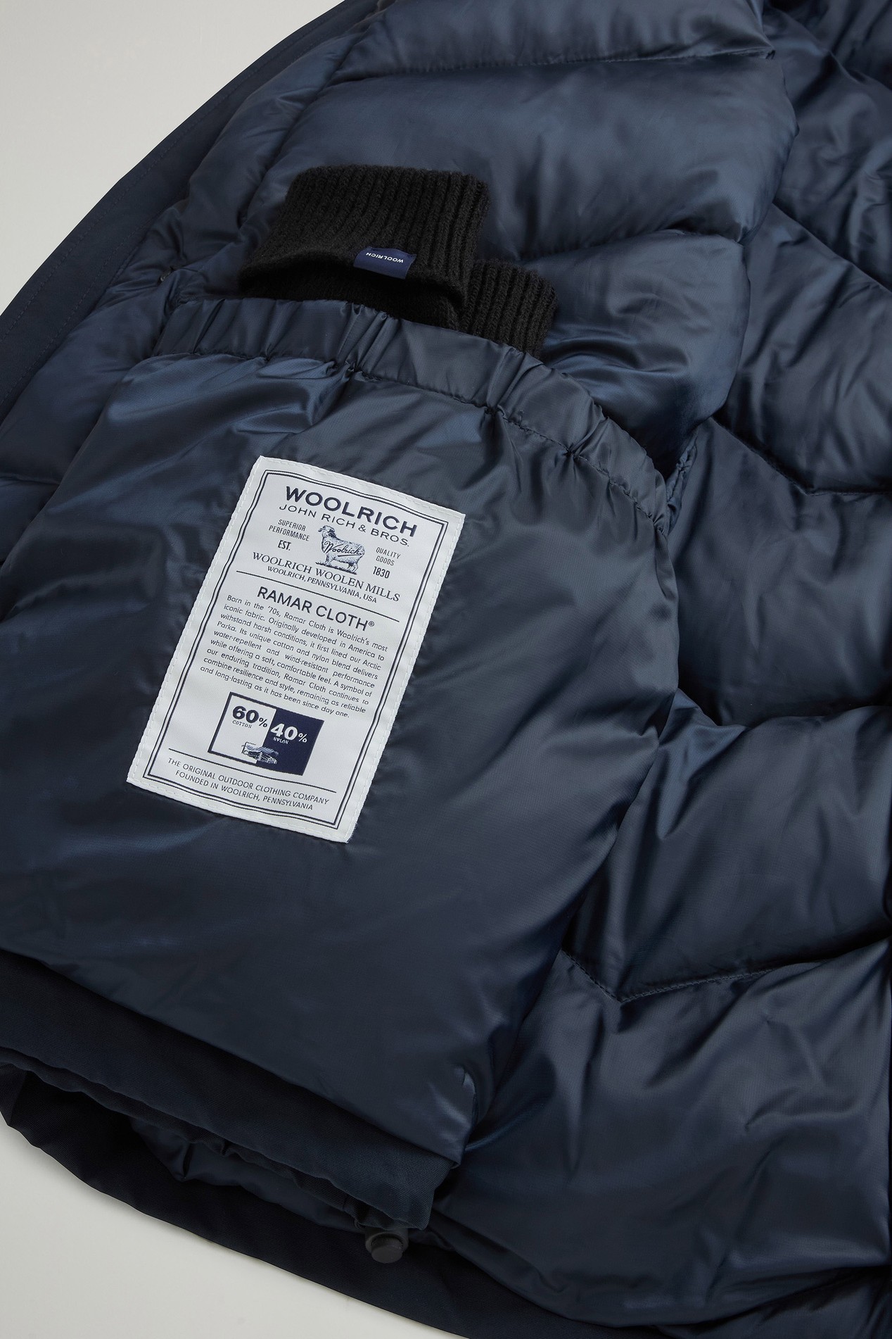 Arctic Anorak en Ramar Cloth Bleu photo 4 | Woolrich